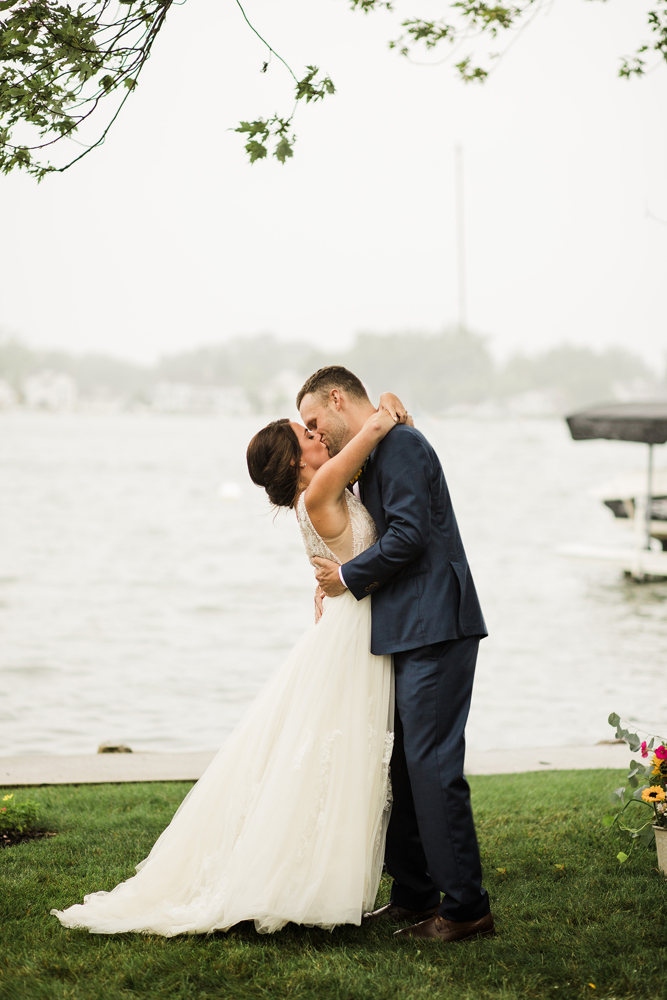 Rainy Lake Wawasee Wedding // Sara + Luke // Indiana Wedding ...