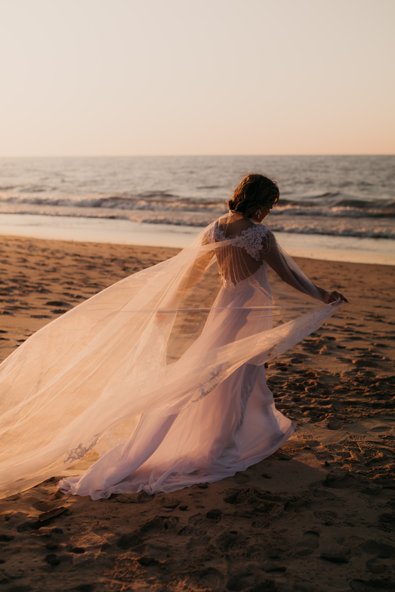 Dreamy bridal portraits at this midwest elopement