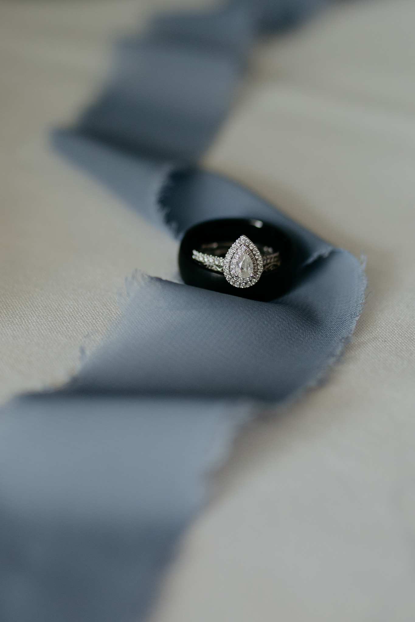 Ring details from this sweet Indiana summer wedding