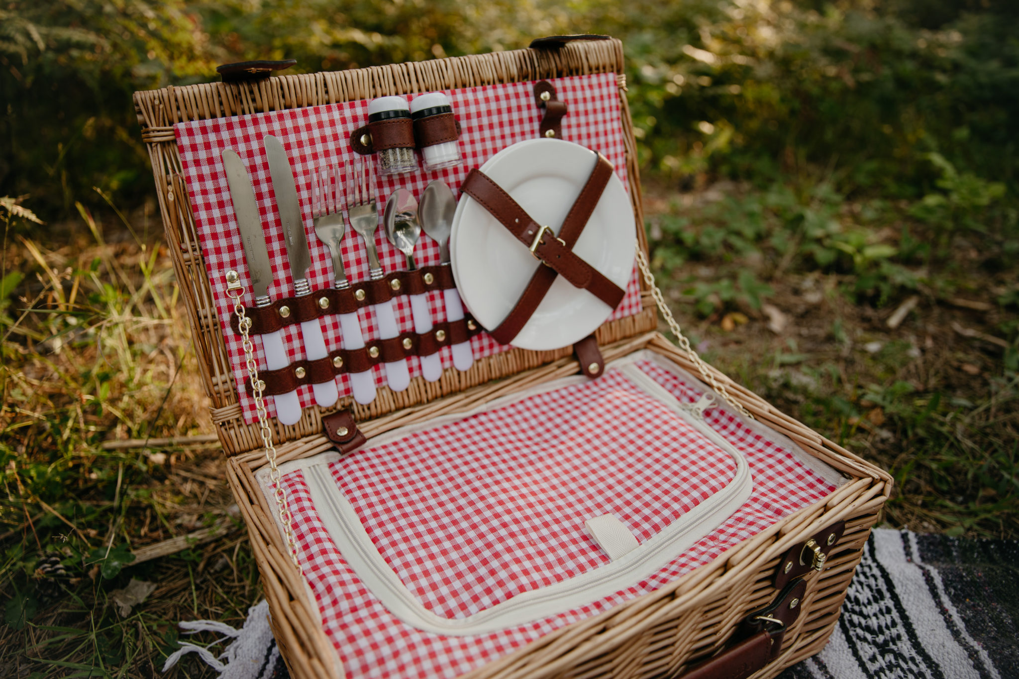 Picnic details // A Magical Manistee Forest Elopement in Michigan