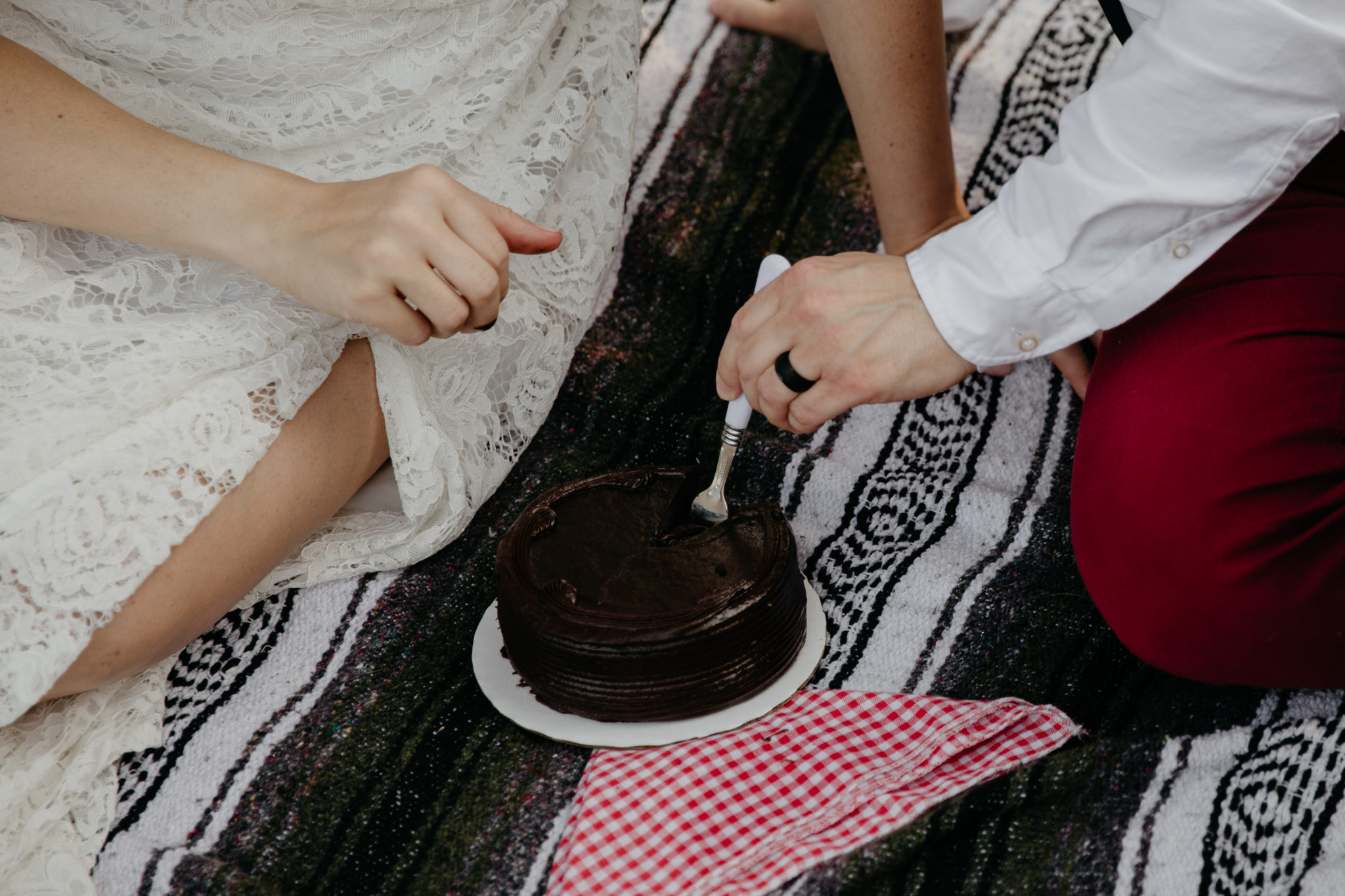 Elopement picnic in Manistee Forest // Michigan elopement