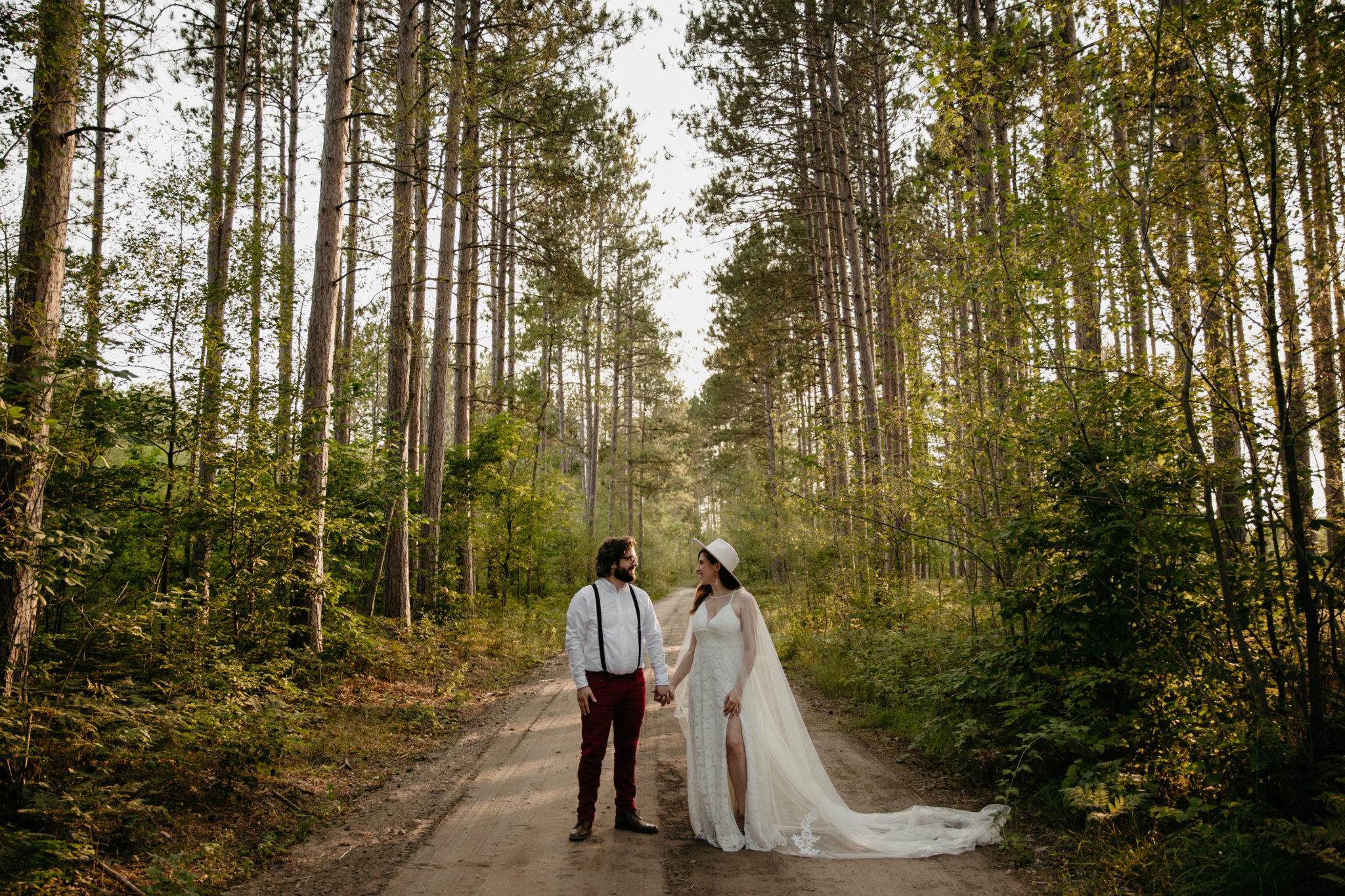 This Manistee Forest elopement in Michigan is purely magical