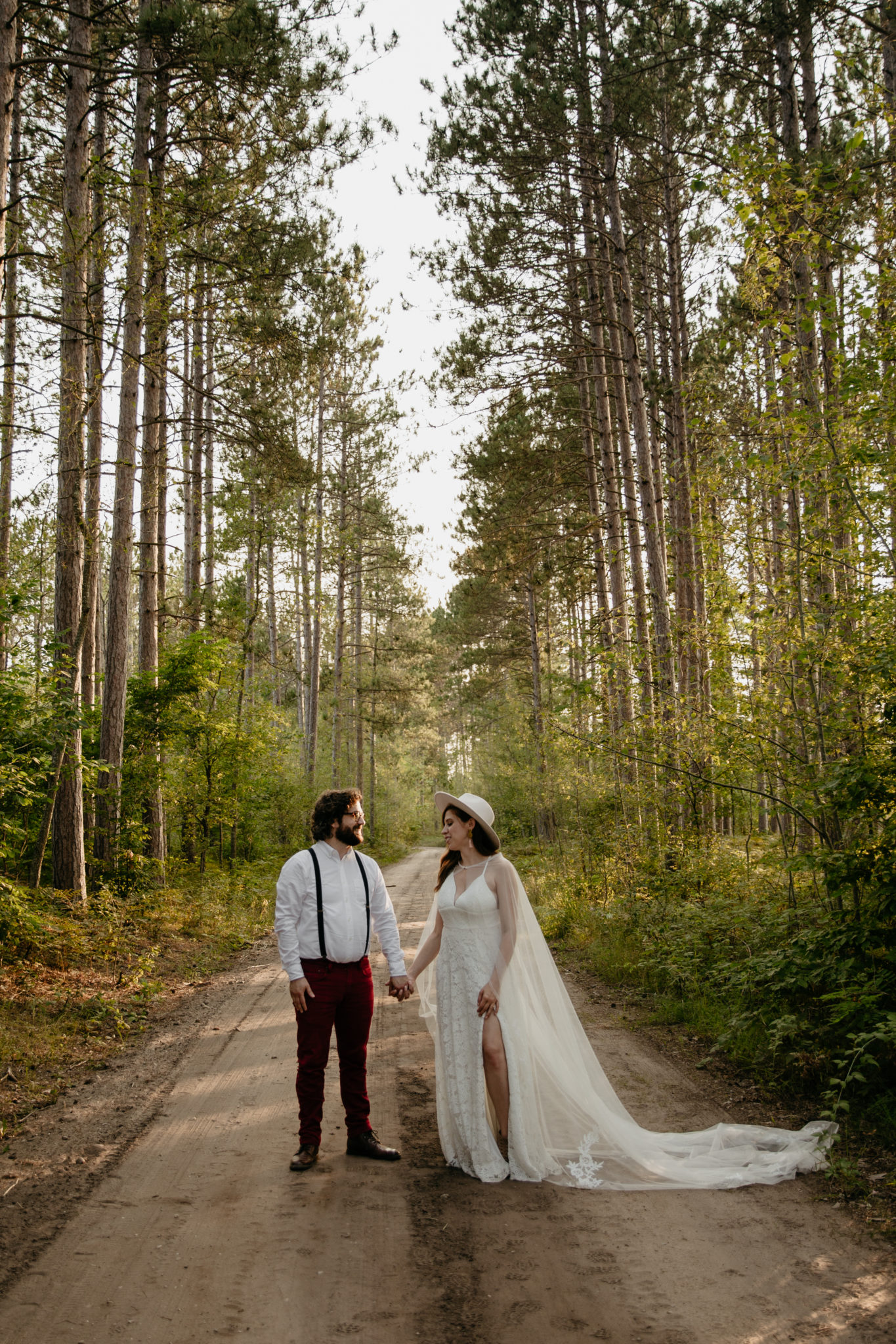 This Manistee Forest elopement in Michigan is purely magical