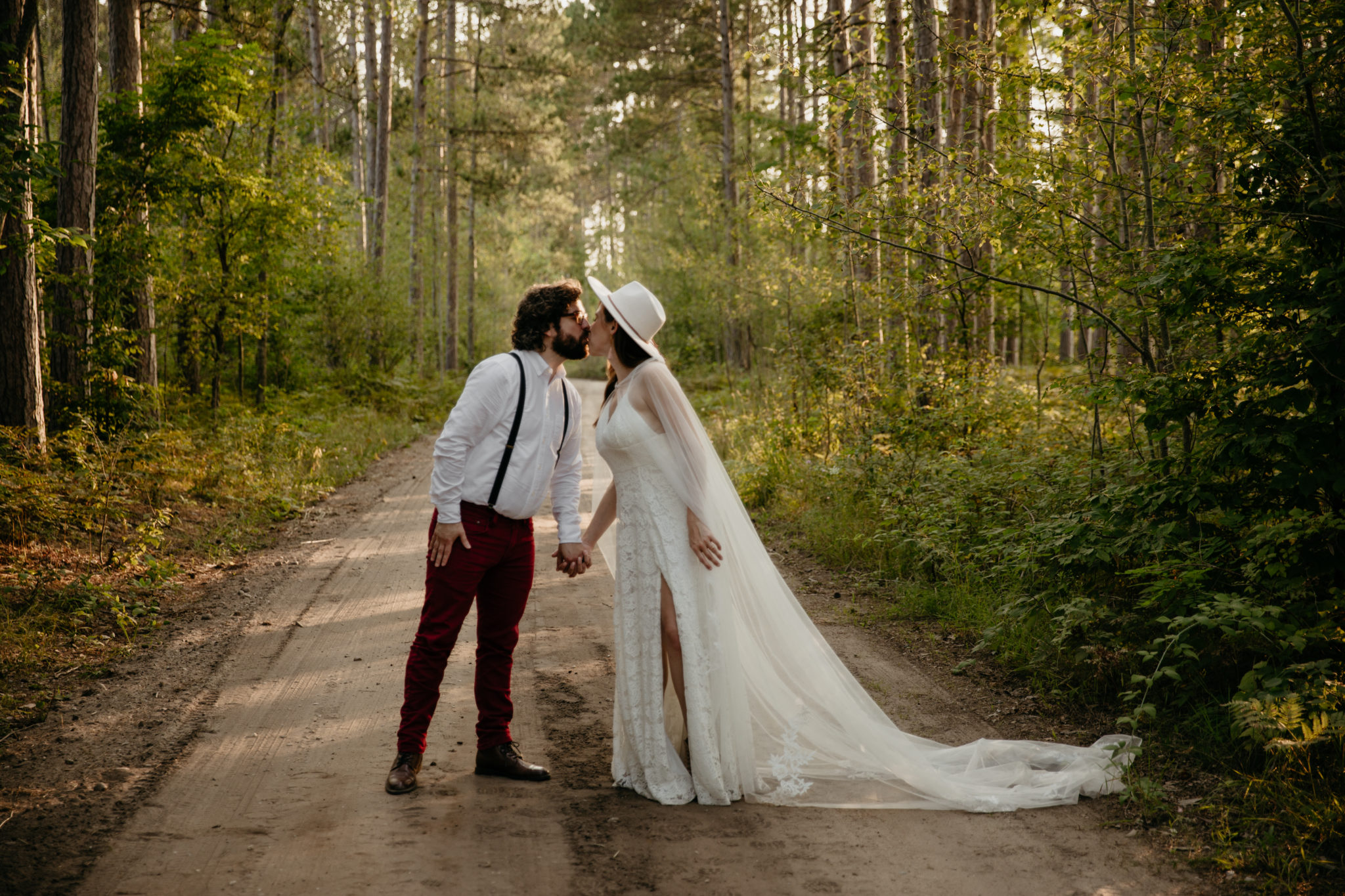 This Manistee Forest elopement in Michigan is purely magical