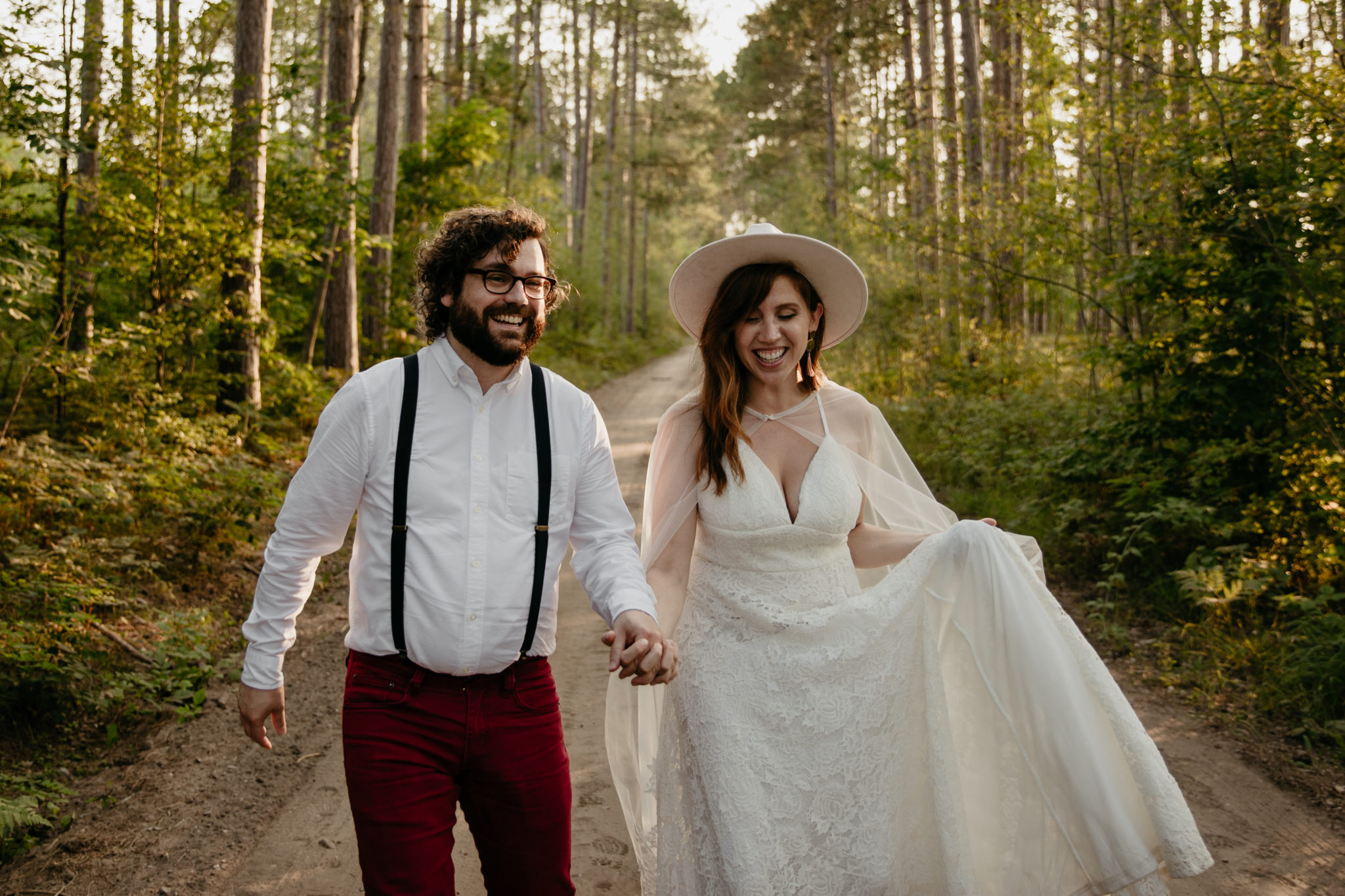 This Manistee Forest elopement in Michigan is purely magical