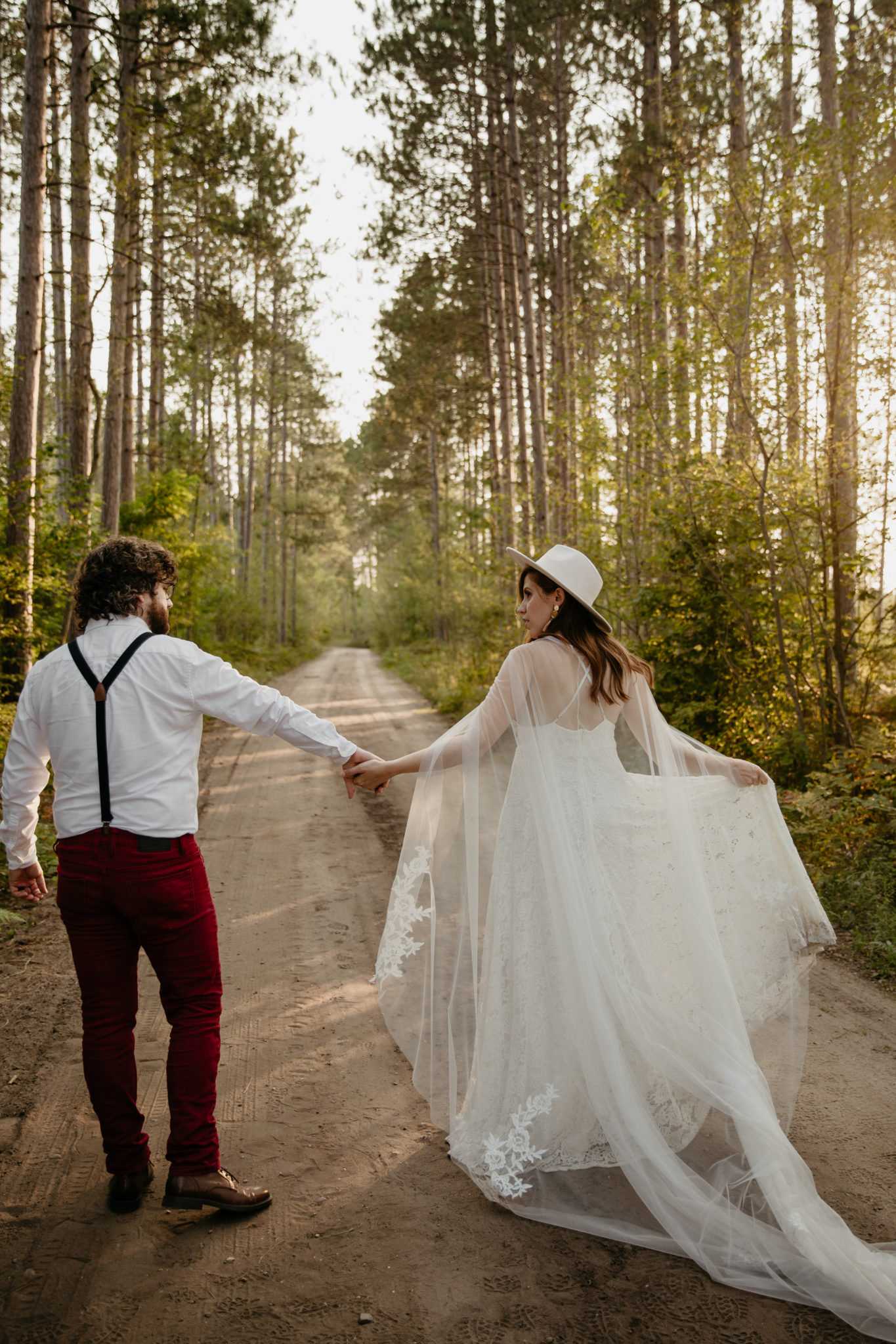 This Manistee Forest elopement in Michigan is purely magical