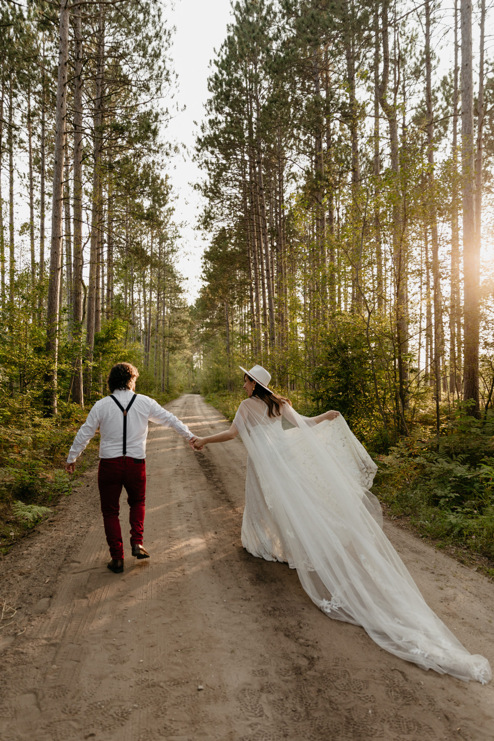 This Manistee Forest elopement in Michigan is purely magical