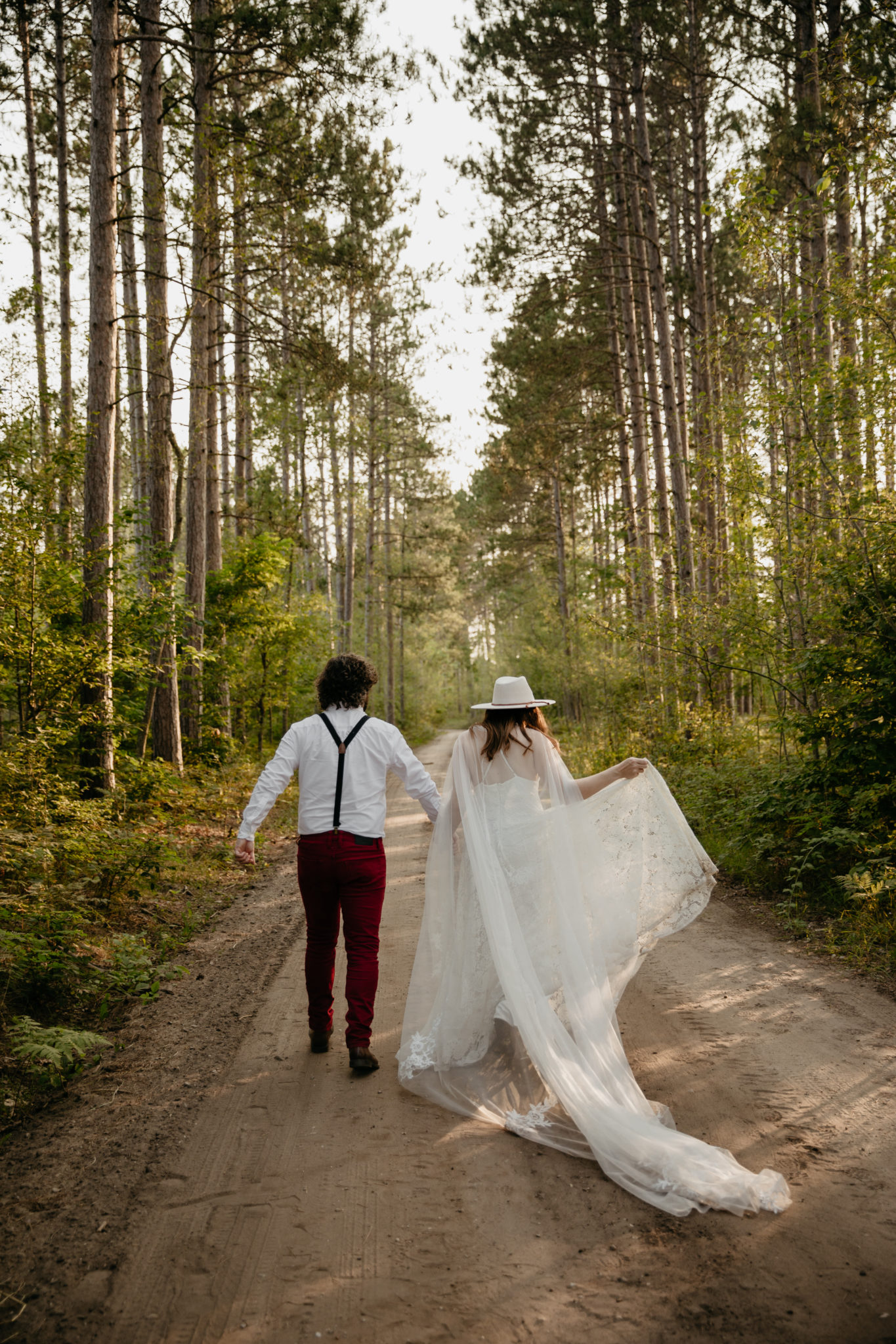 This Manistee Forest elopement in Michigan is purely magical