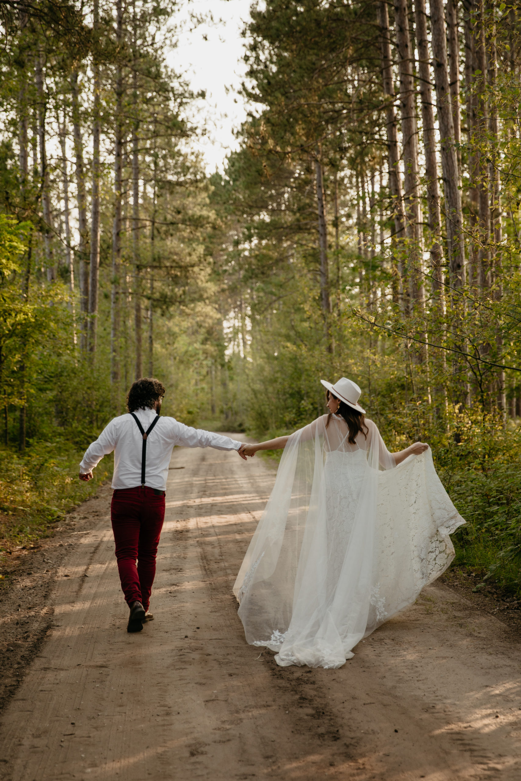This Manistee Forest elopement in Michigan is purely magical