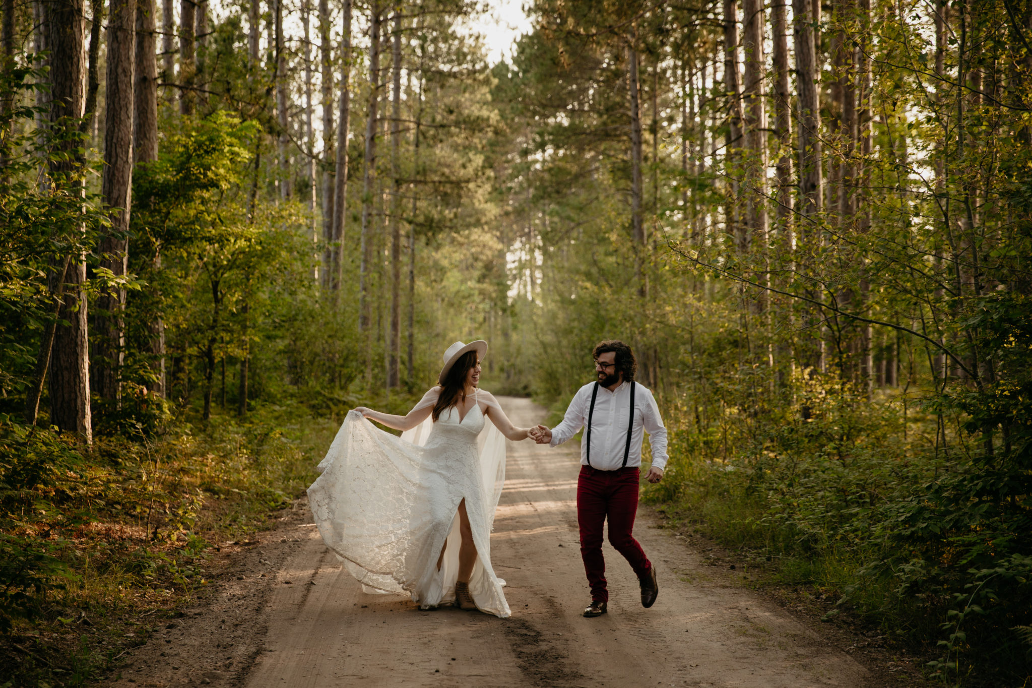 This Manistee Forest elopement in Michigan is purely magical