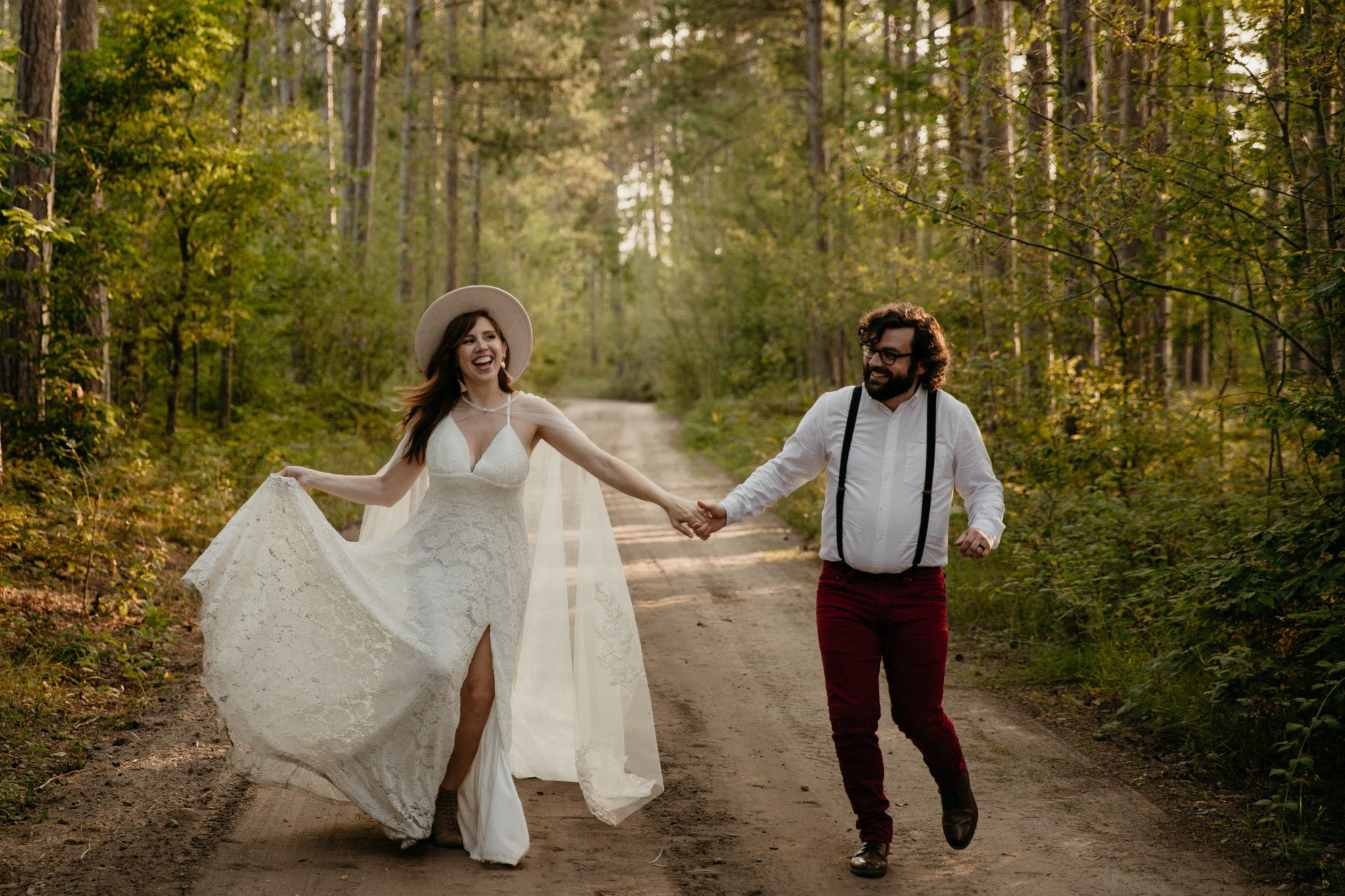 This Manistee Forest elopement in Michigan is purely magical