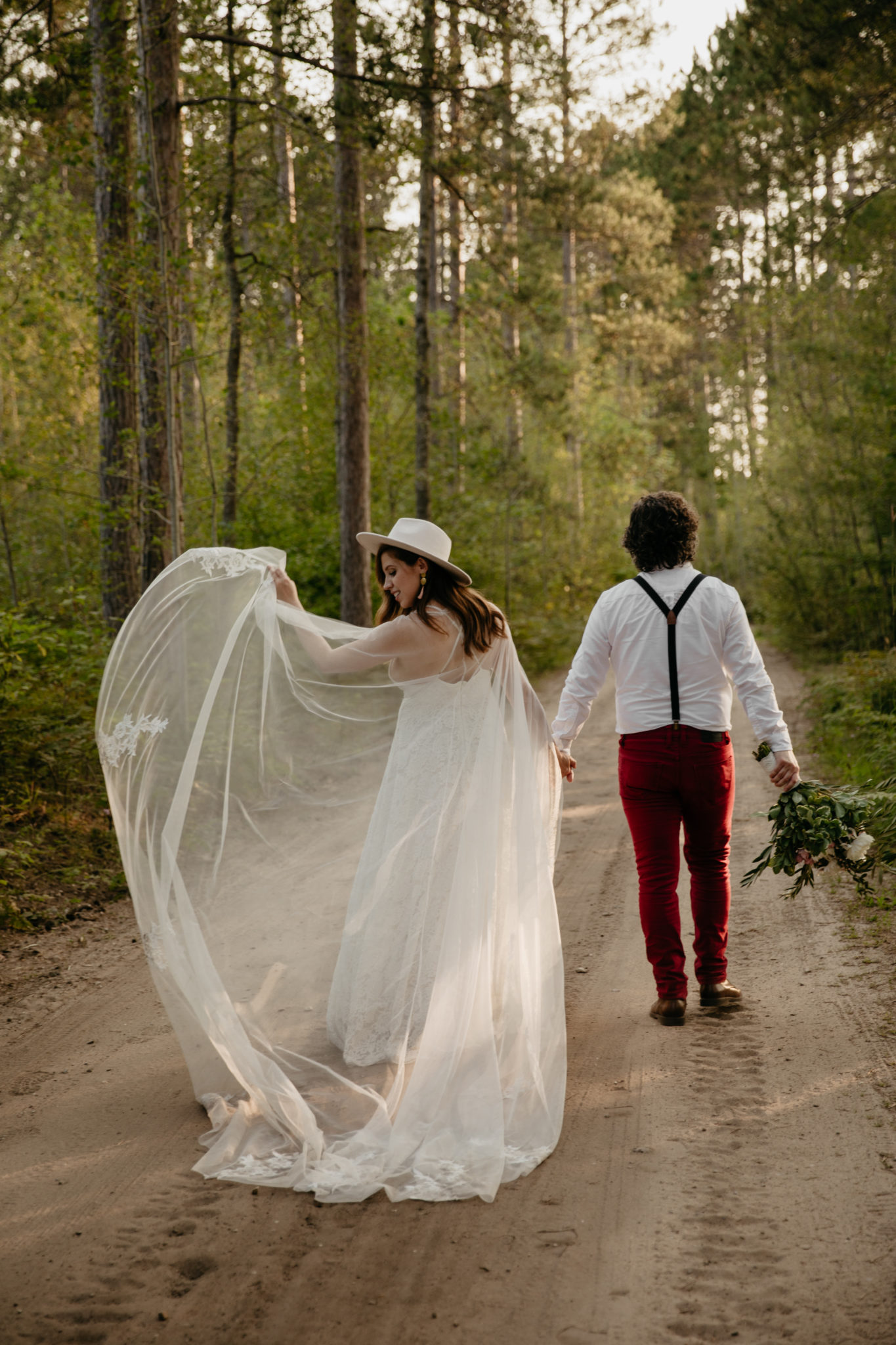 This Manistee Forest elopement in Michigan is purely magical