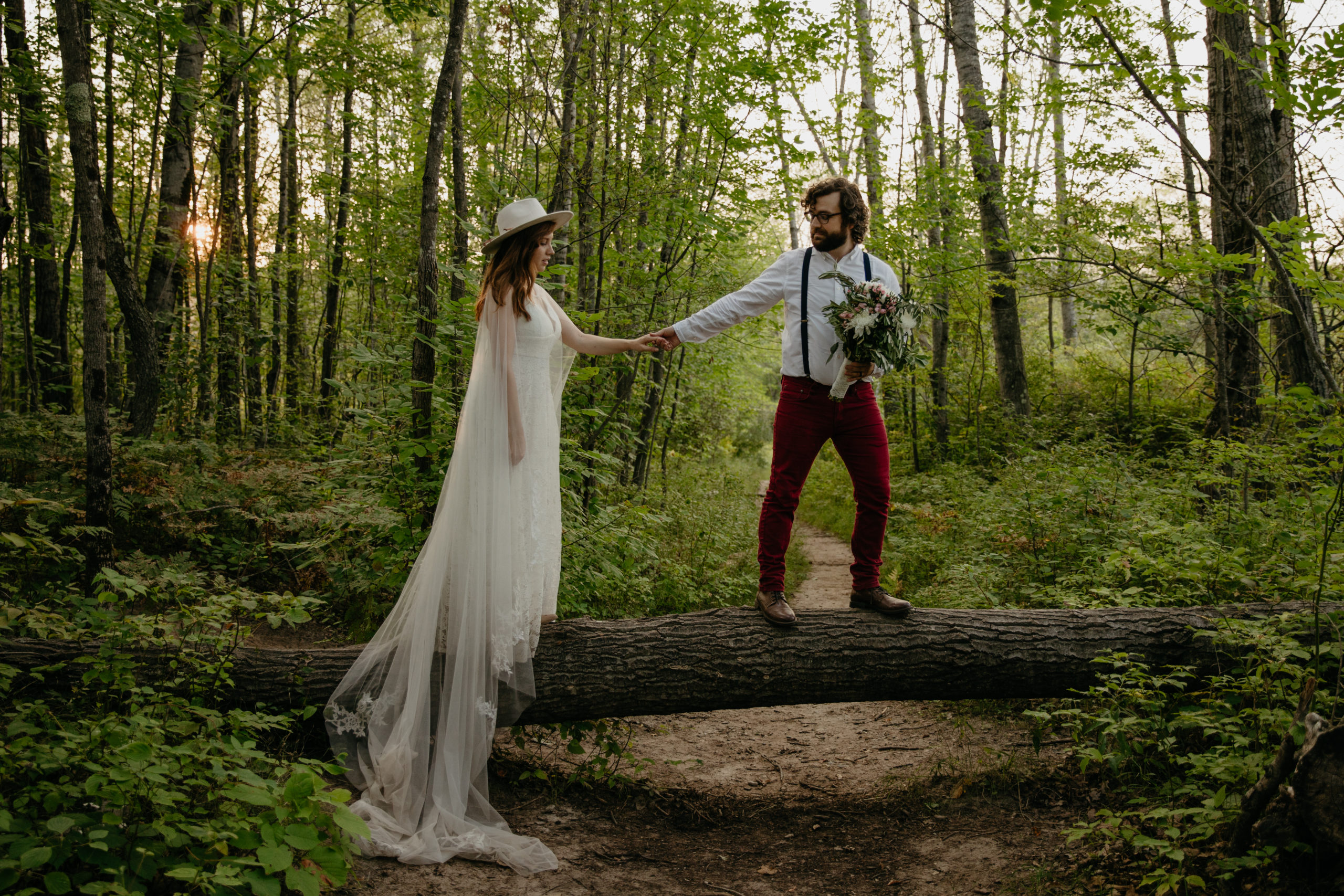 Magical Manistee Forest Elopement in Michigan // An elopement out of a fairytale