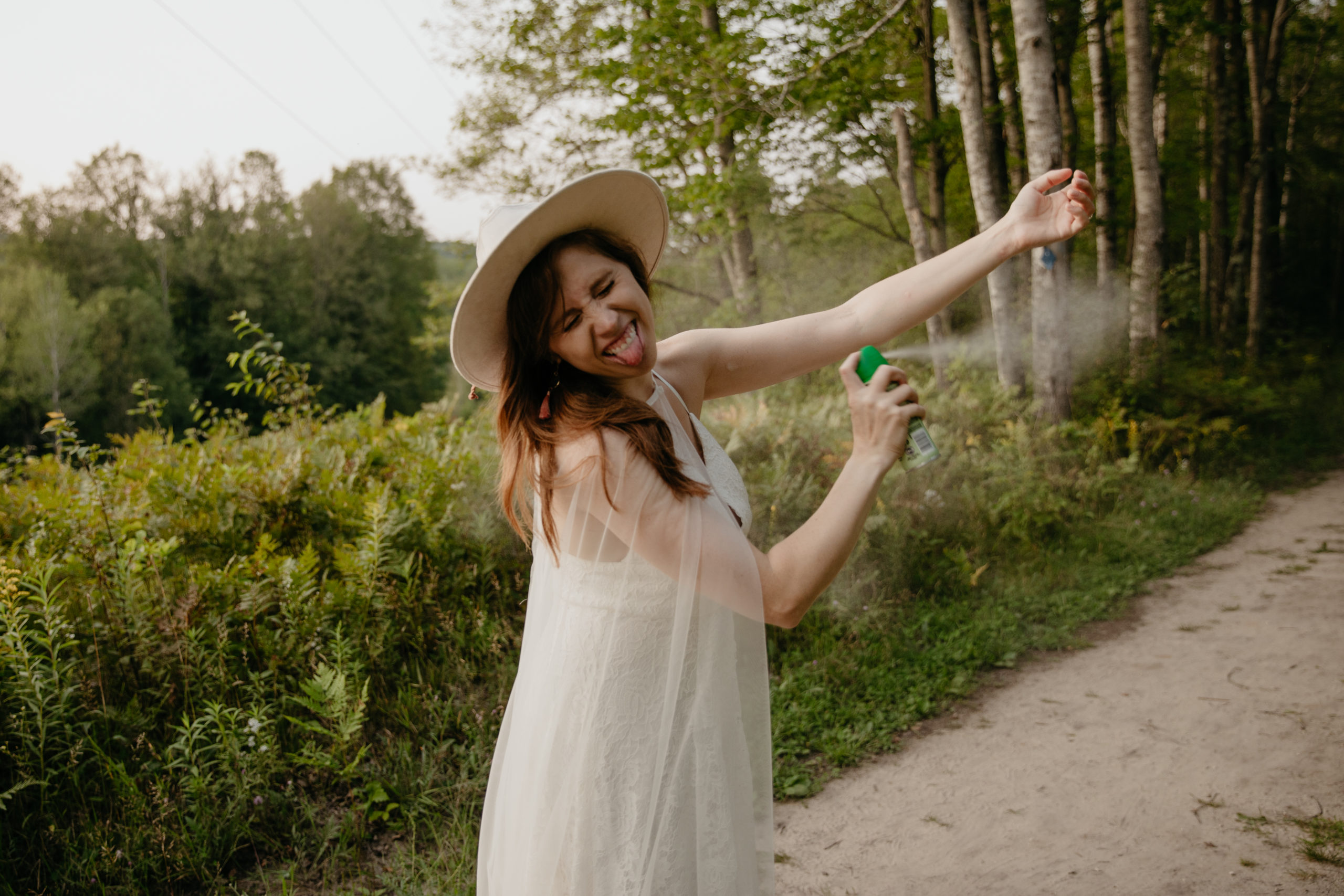 The importance of bug spray // Michigan Forest Elopement