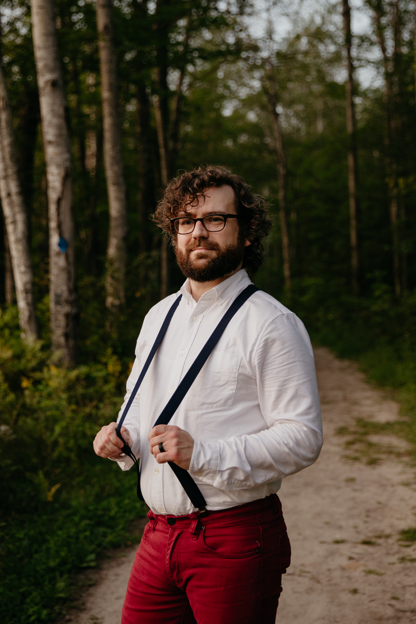 Dancing on the trail // Magical Michigan Manistee Forest Elopement