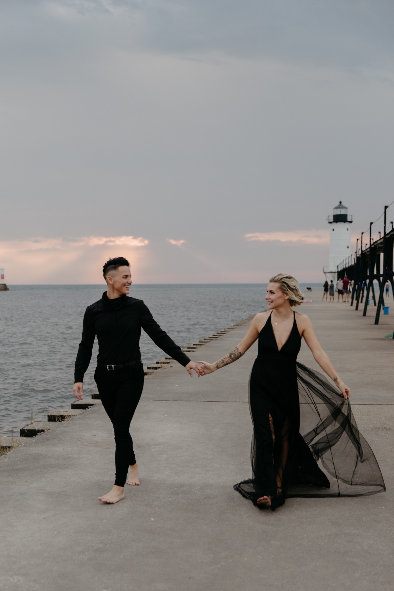 Check out this sweet LGBTQ elopement at Lake Michigan