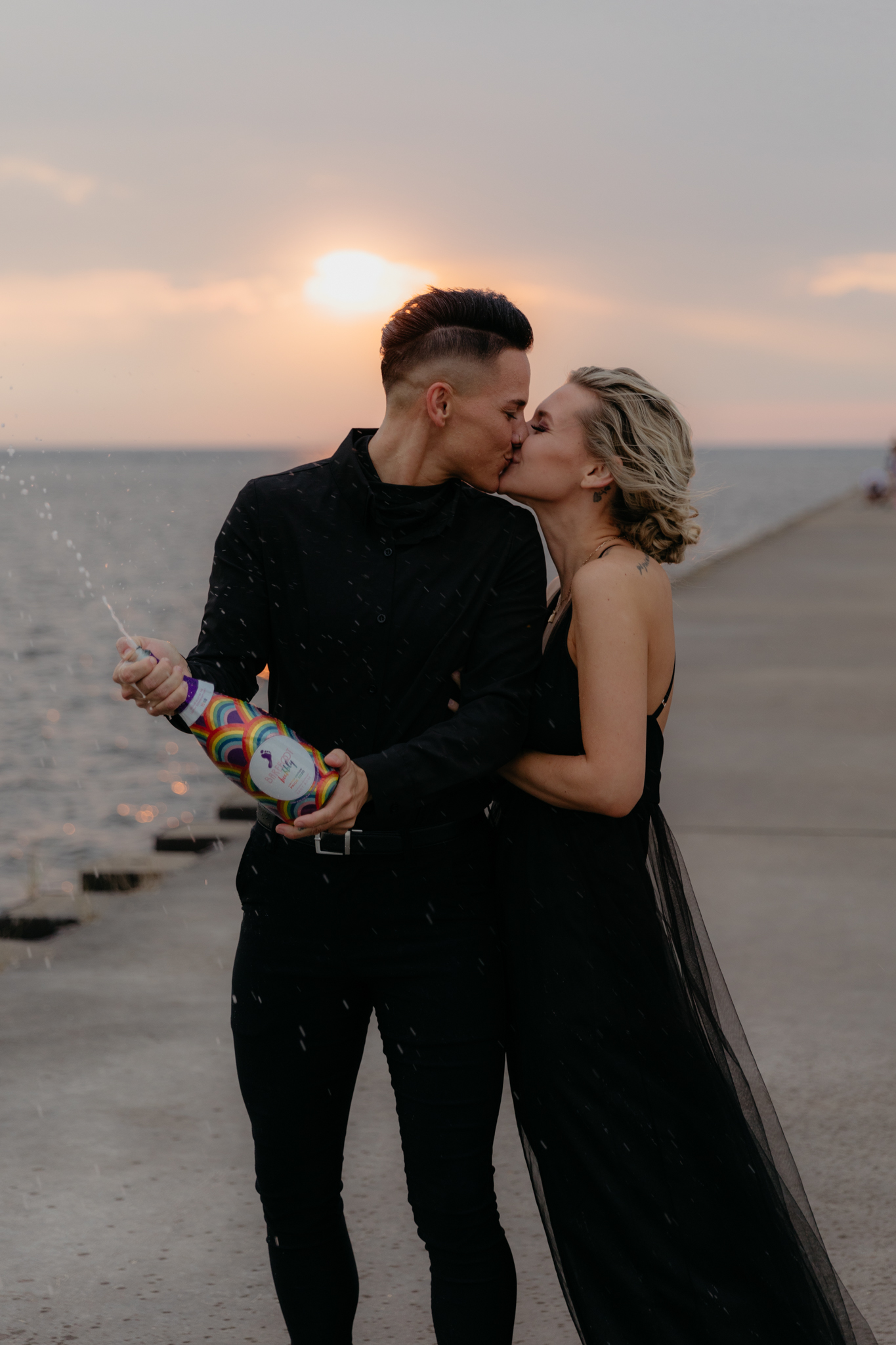 This LGBTQ elopement has the moodiest vibes
