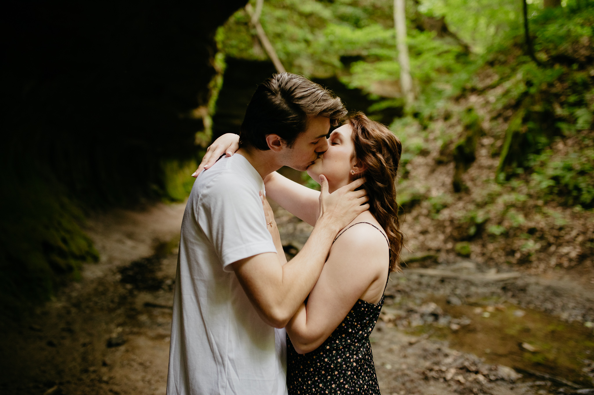 A Shades State Park Engagement Session on a summer morning