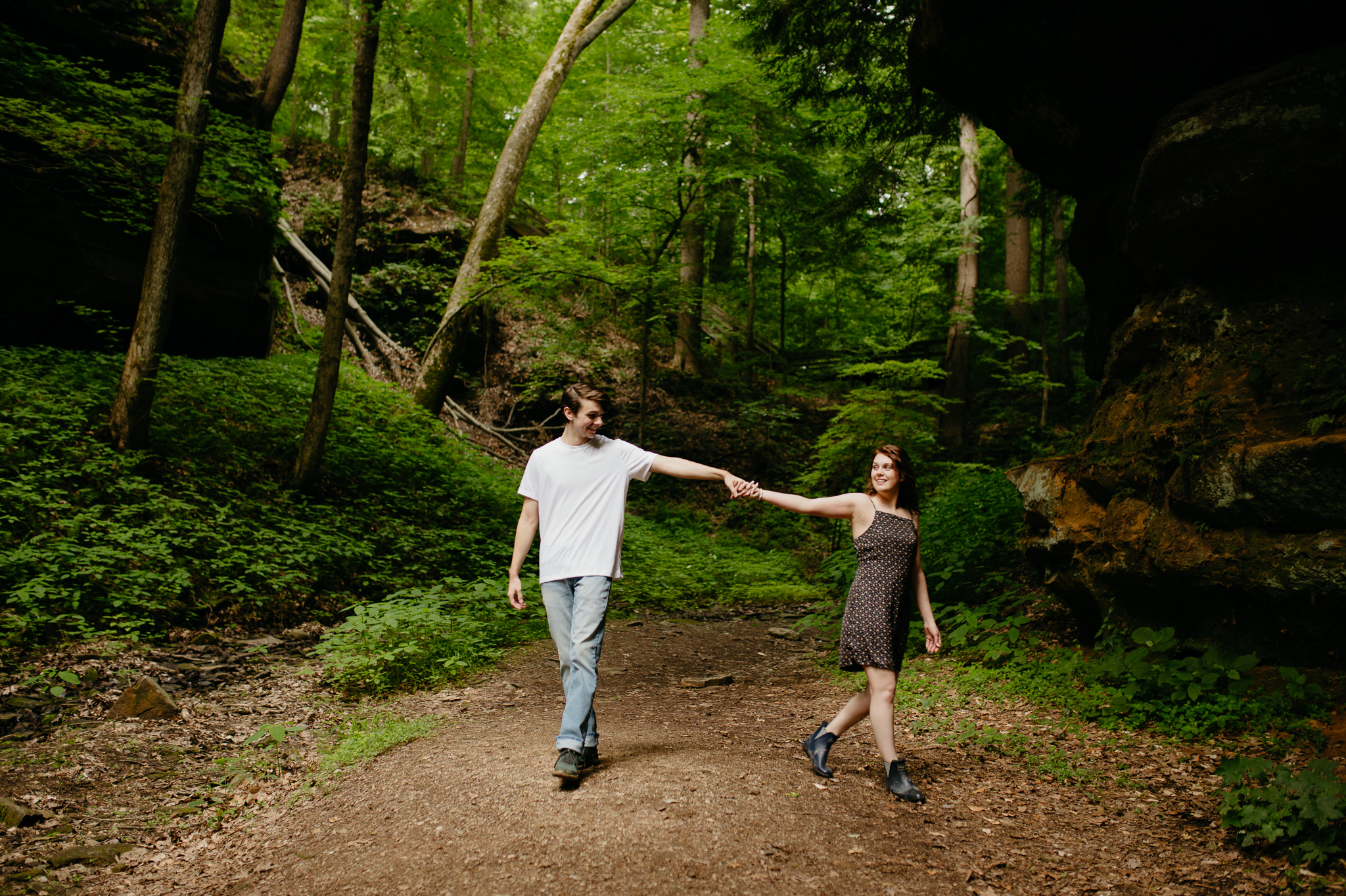 A Shades State Park Engagement Session on a summer morning