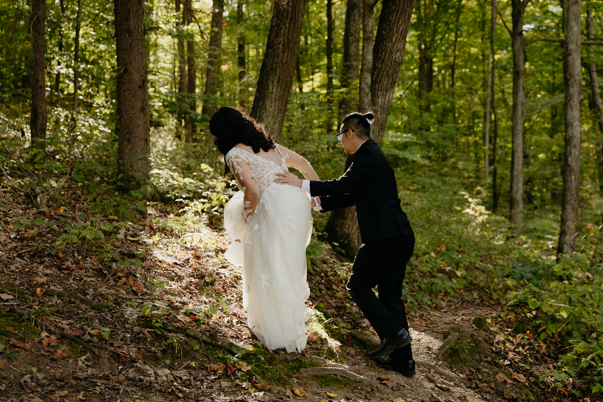 Indiana Brown County Elopement // Dreamy Forest Portraits