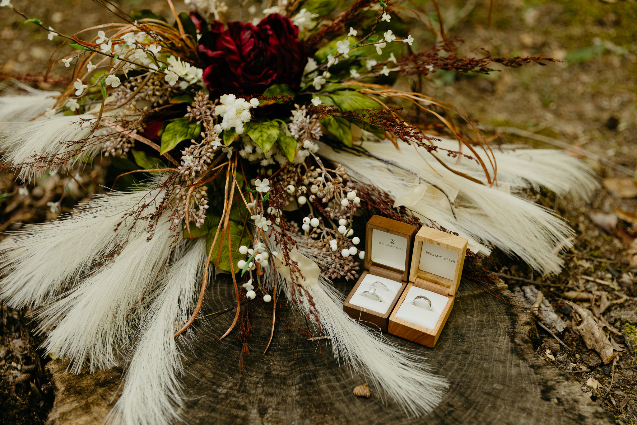 Brown County Elopement // Flowers and Rings