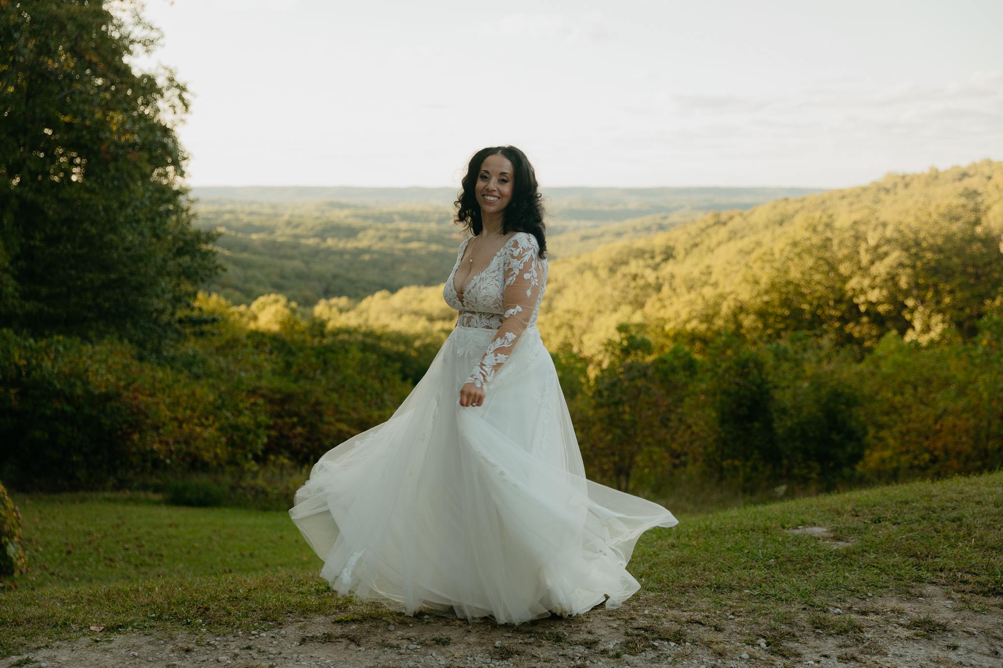 Indiana Brown County Elopement // Rolling hills and Golden Hour