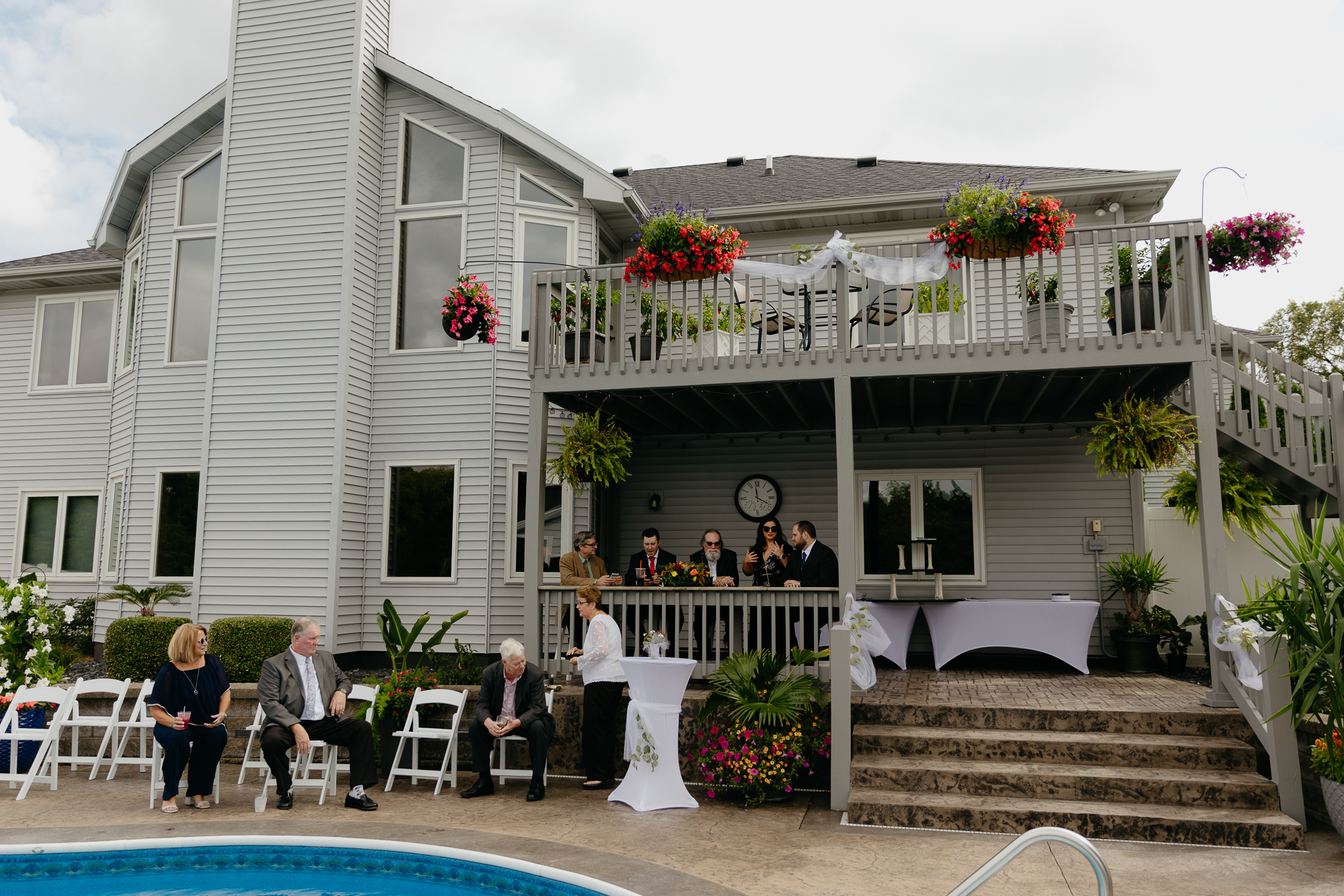 Fort Wayne backyard wedding || Getting ready before the ceremony