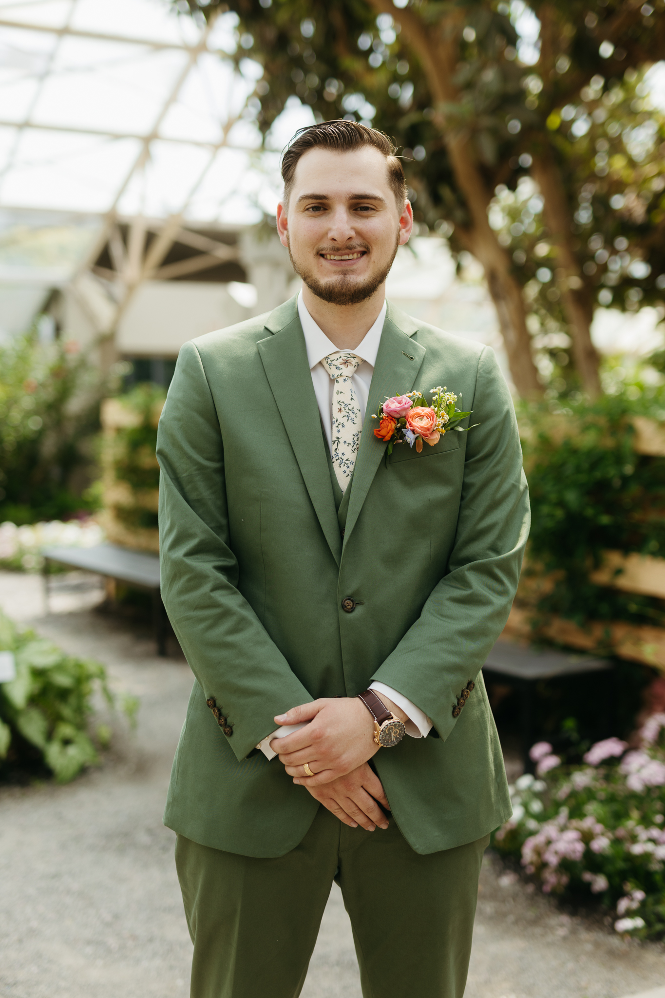 The Prettiest Fort Wayne Botanical Gardens Wedding at Foellinger-Freimann Botanical Conservatory