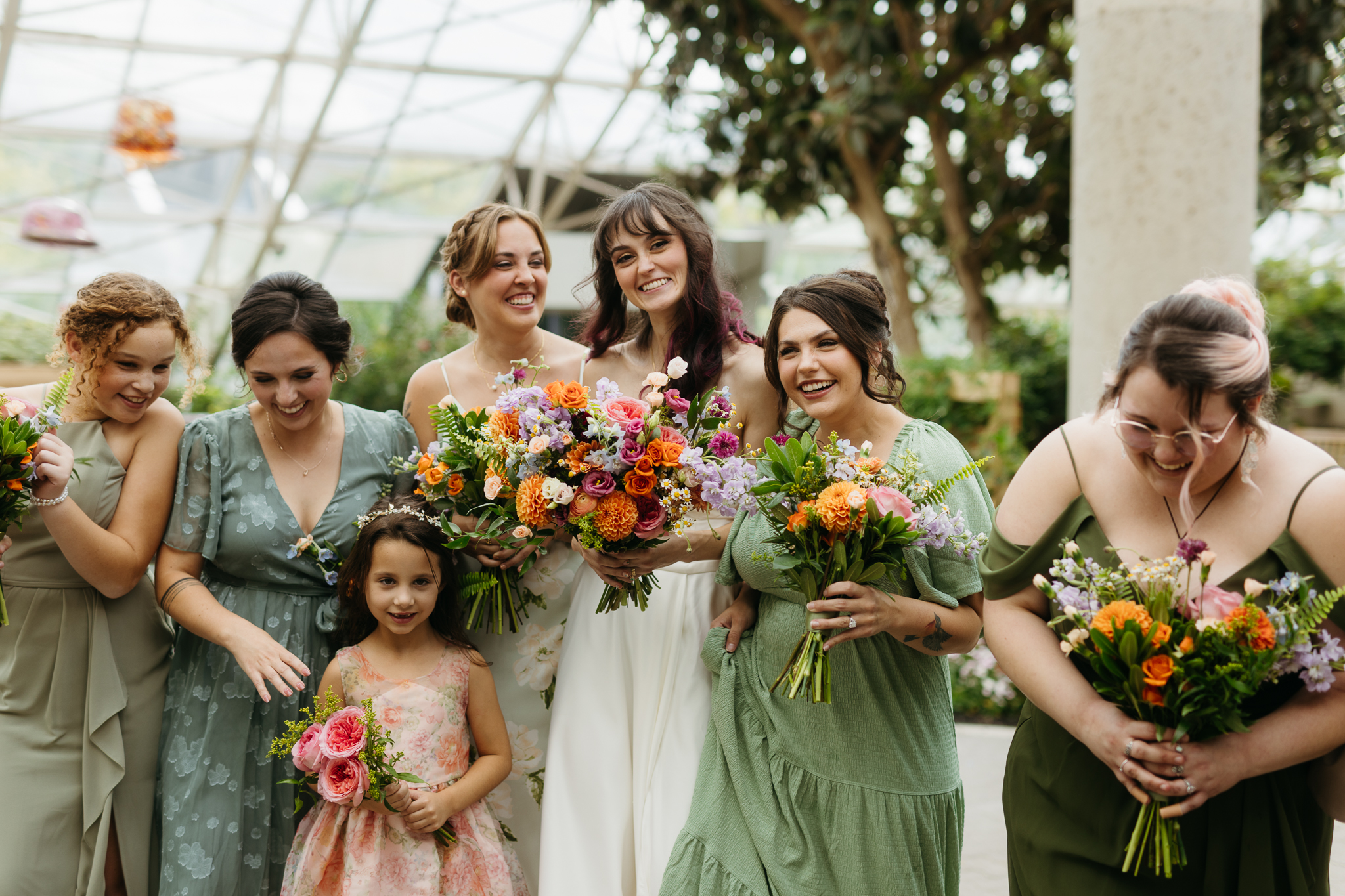 The Prettiest Fort Wayne Botanical Gardens Wedding at Foellinger-Freimann Botanical Conservatory