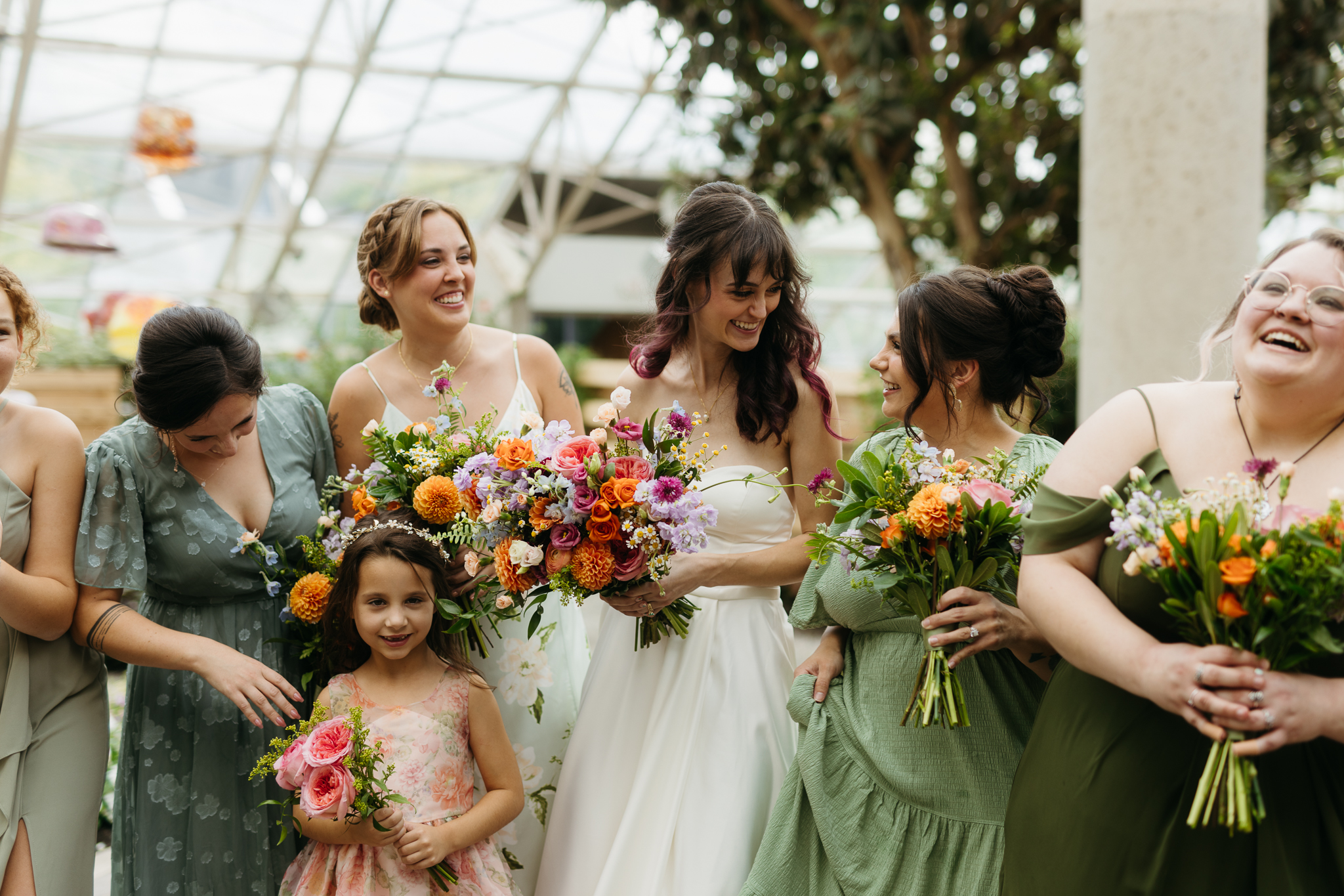 The Prettiest Fort Wayne Botanical Gardens Wedding at Foellinger-Freimann Botanical Conservatory