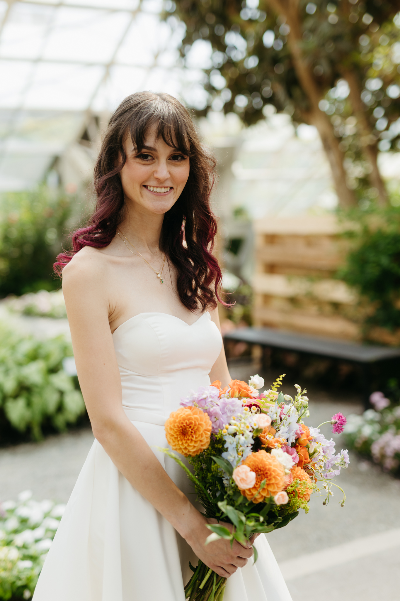 The Prettiest Fort Wayne Botanical Gardens Wedding at Foellinger-Freimann Botanical Conservatory