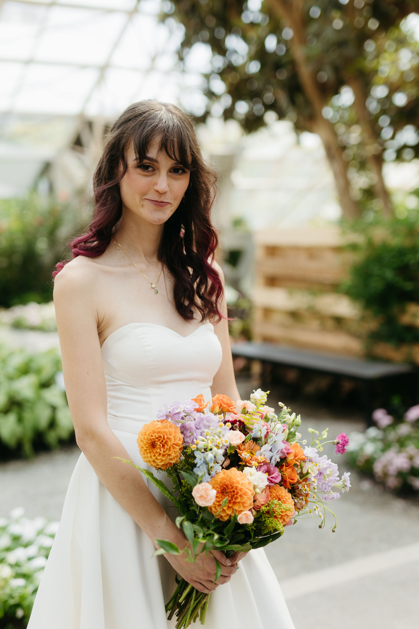 The Prettiest Fort Wayne Botanical Gardens Wedding at Foellinger-Freimann Botanical Conservatory