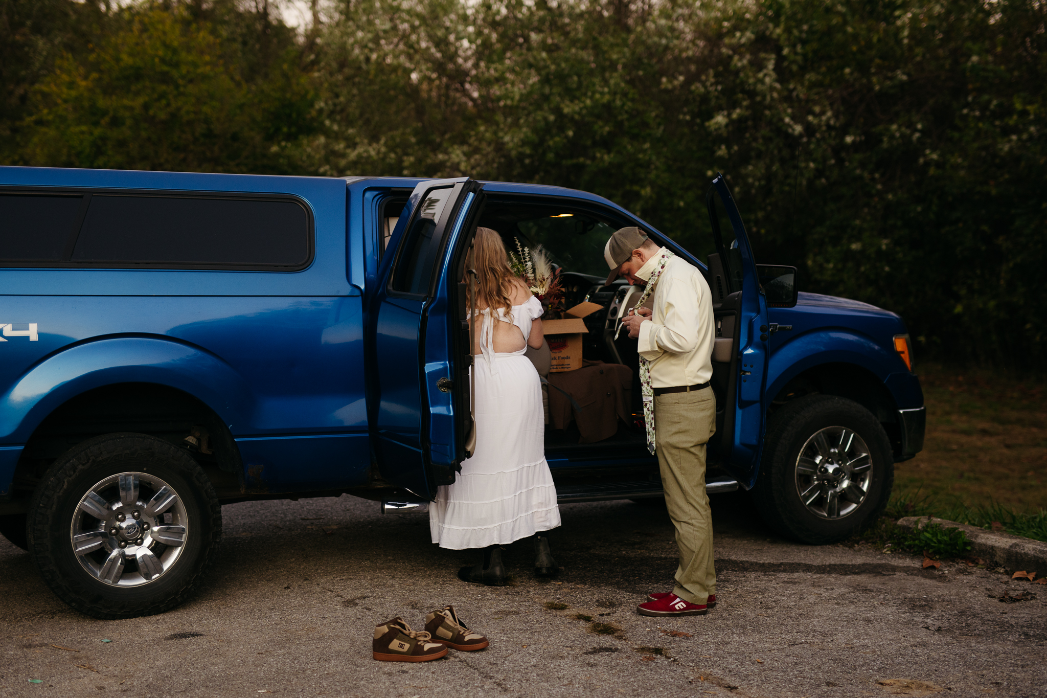 The Prettiest Indiana Cataract Falls Elopement at Sunrise 