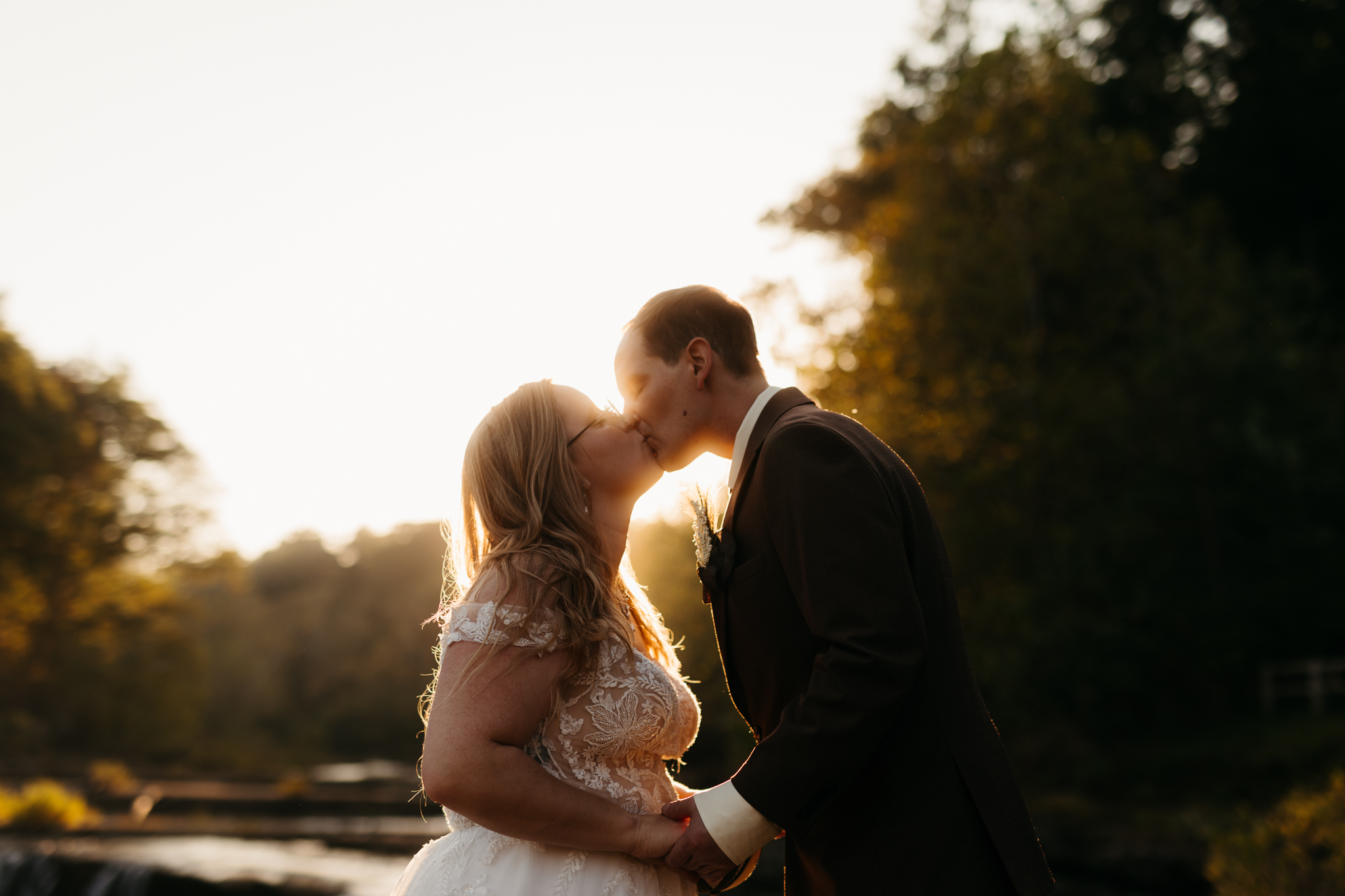 A Breathtaking Sunrise Elopement at Cataract Falls || Indiana Waterfall Elopement