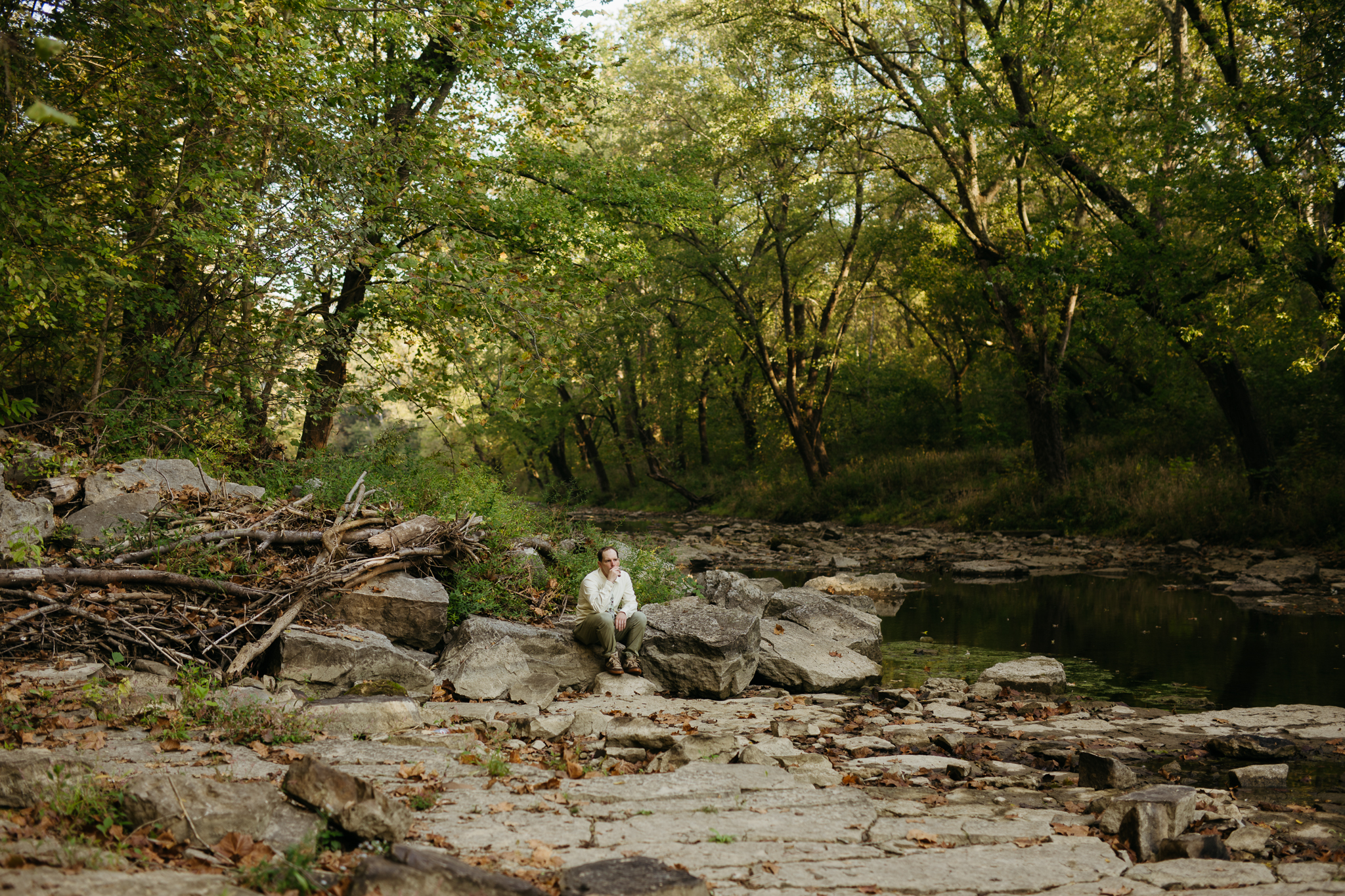 A Breathtaking Sunrise Elopement at Cataract Falls || Indiana Waterfall Elopement