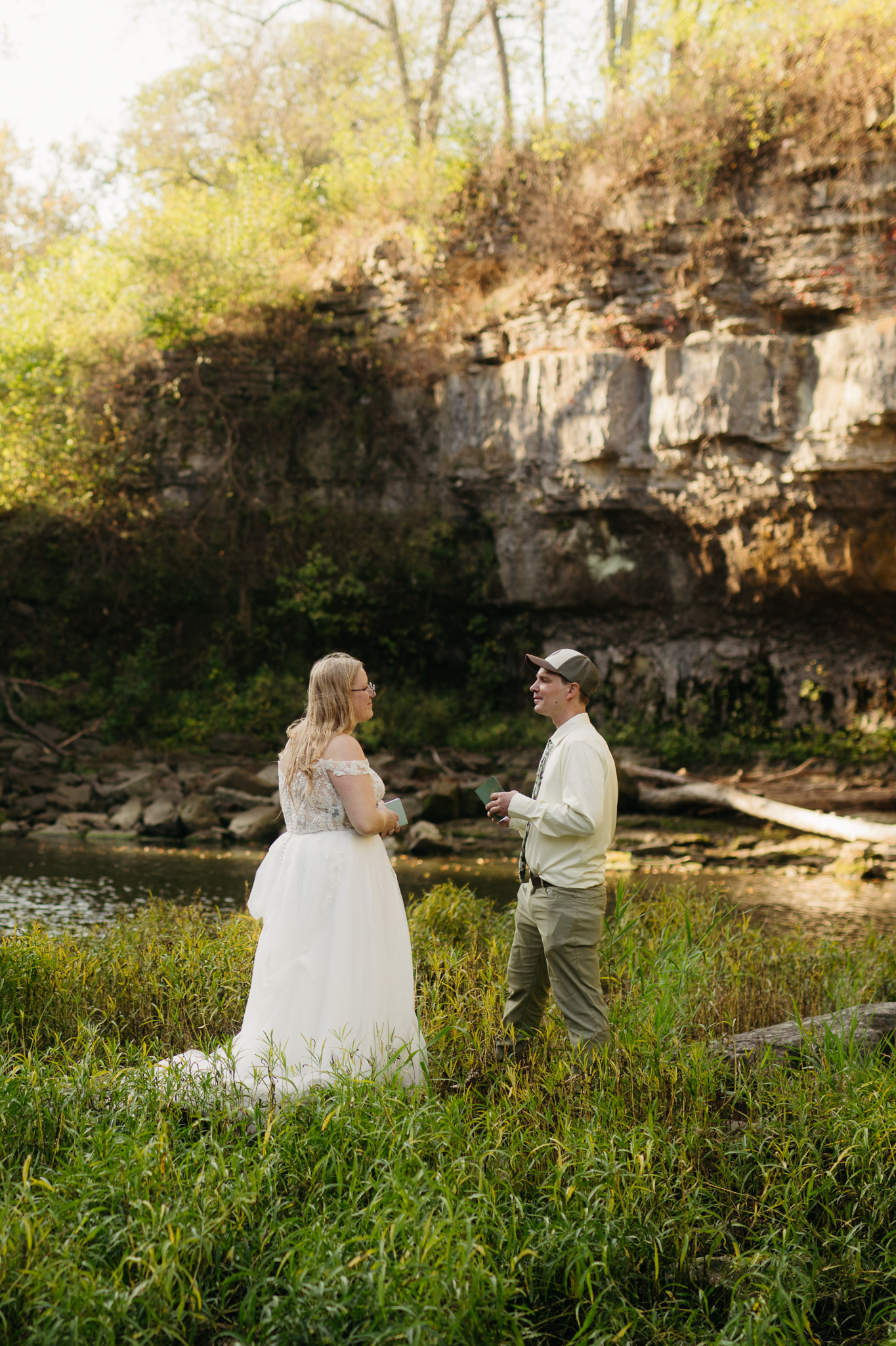 A Stunning Sunrise Waterfall Elopement at Cataract Falls, Indiana