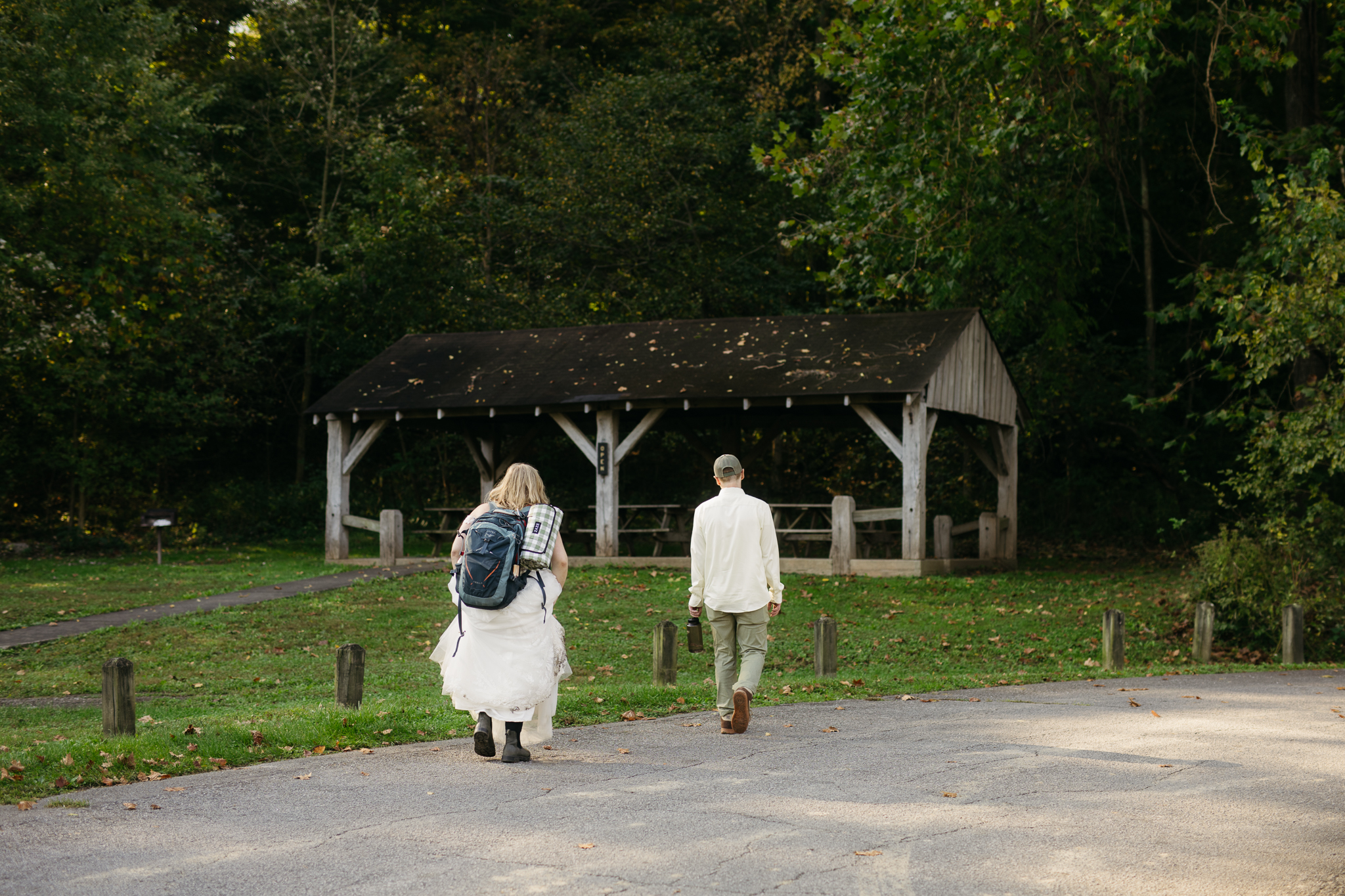 A Stunning Sunrise Waterfall Elopement at Cataract Falls, Indiana