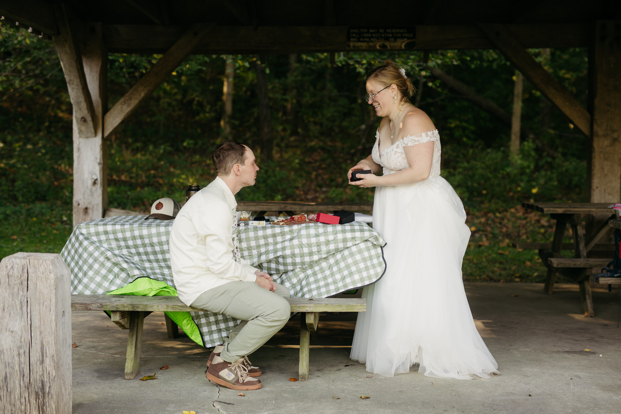 A Stunning Sunrise Waterfall Elopement at Cataract Falls, Indiana