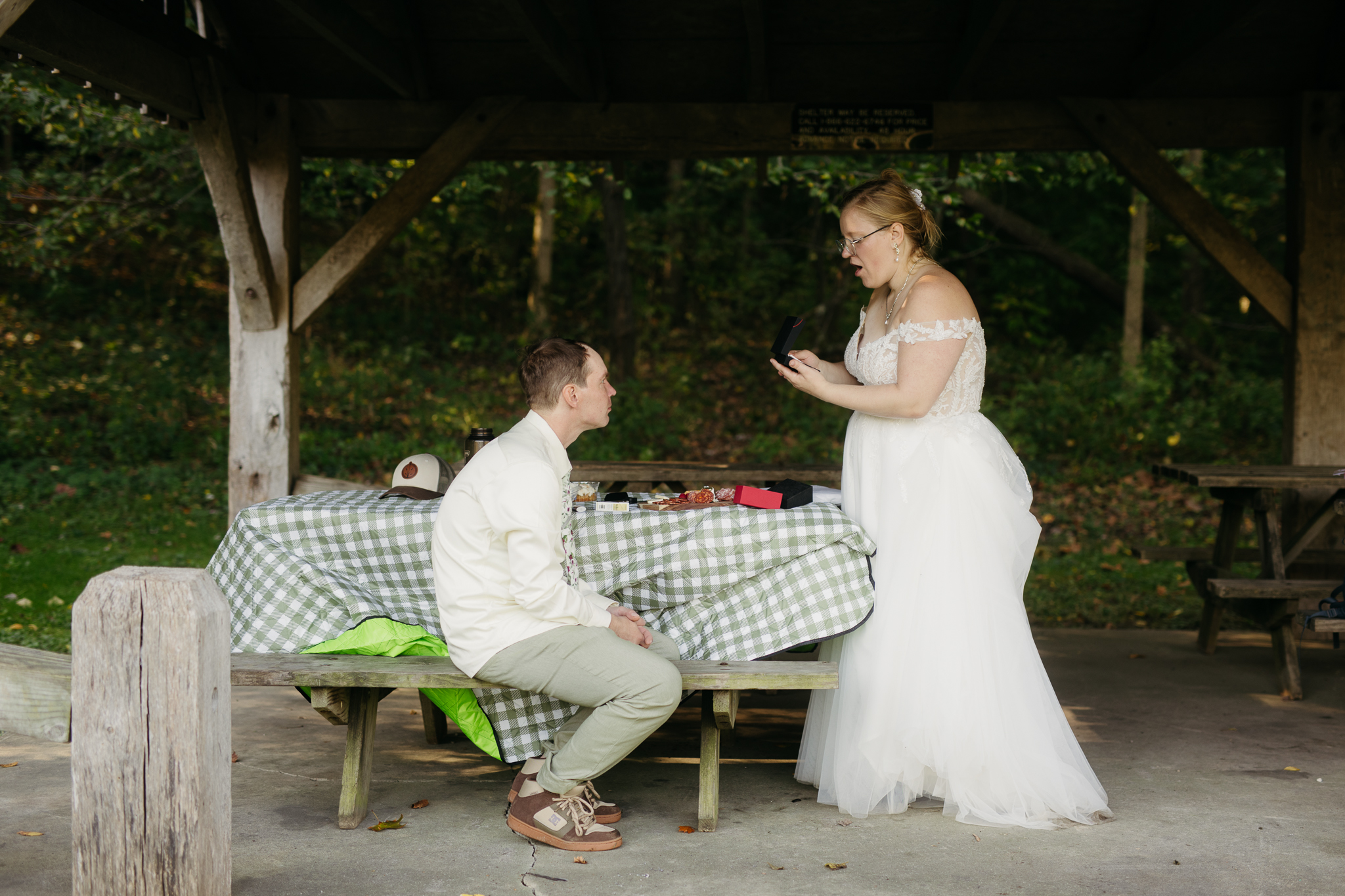 A Stunning Sunrise Waterfall Elopement at Cataract Falls, Indiana