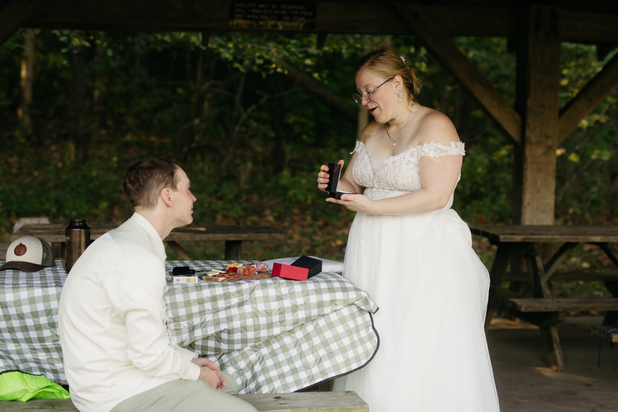 A Stunning Sunrise Waterfall Elopement at Cataract Falls, Indiana