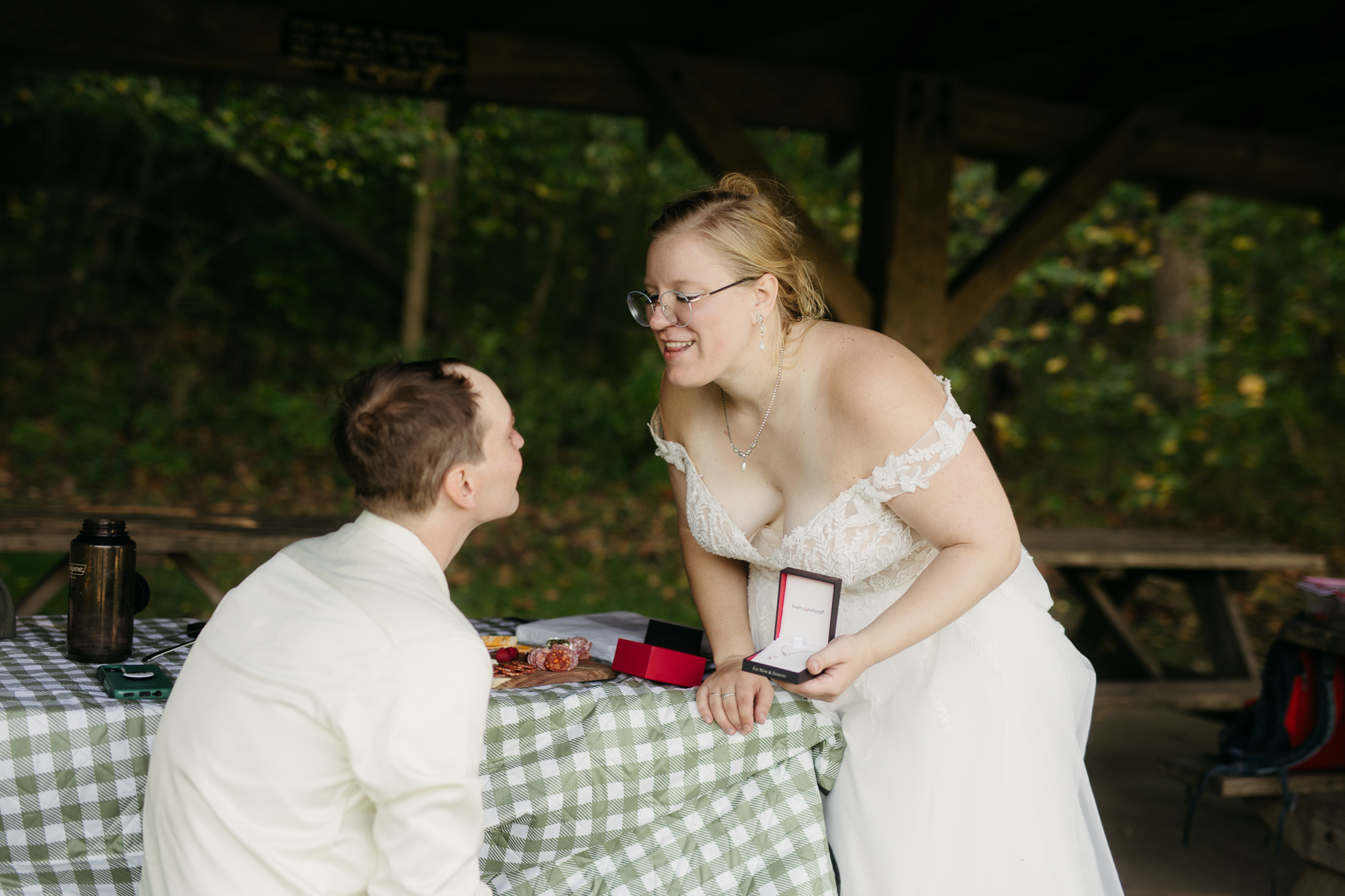 A Stunning Sunrise Waterfall Elopement at Cataract Falls, Indiana