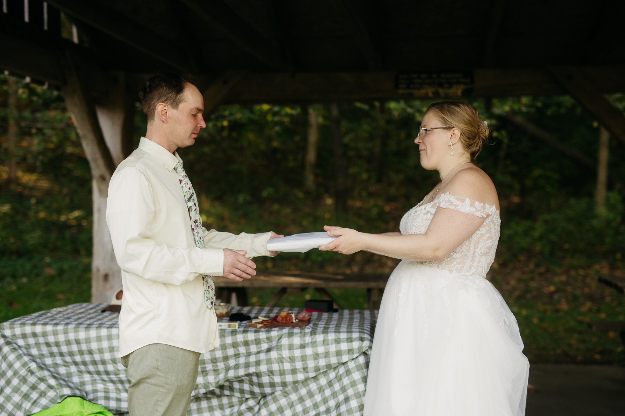 A Stunning Sunrise Waterfall Elopement at Cataract Falls, Indiana