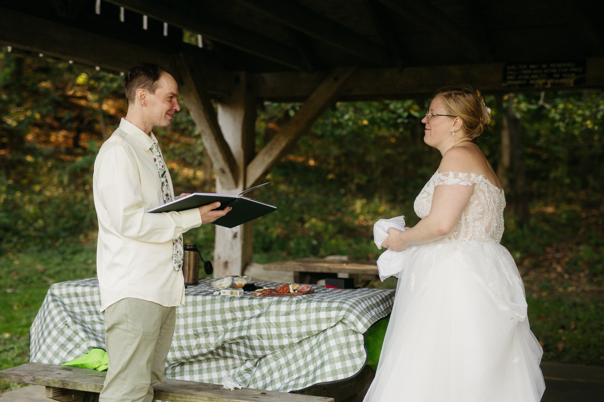 A Stunning Sunrise Waterfall Elopement at Cataract Falls, Indiana