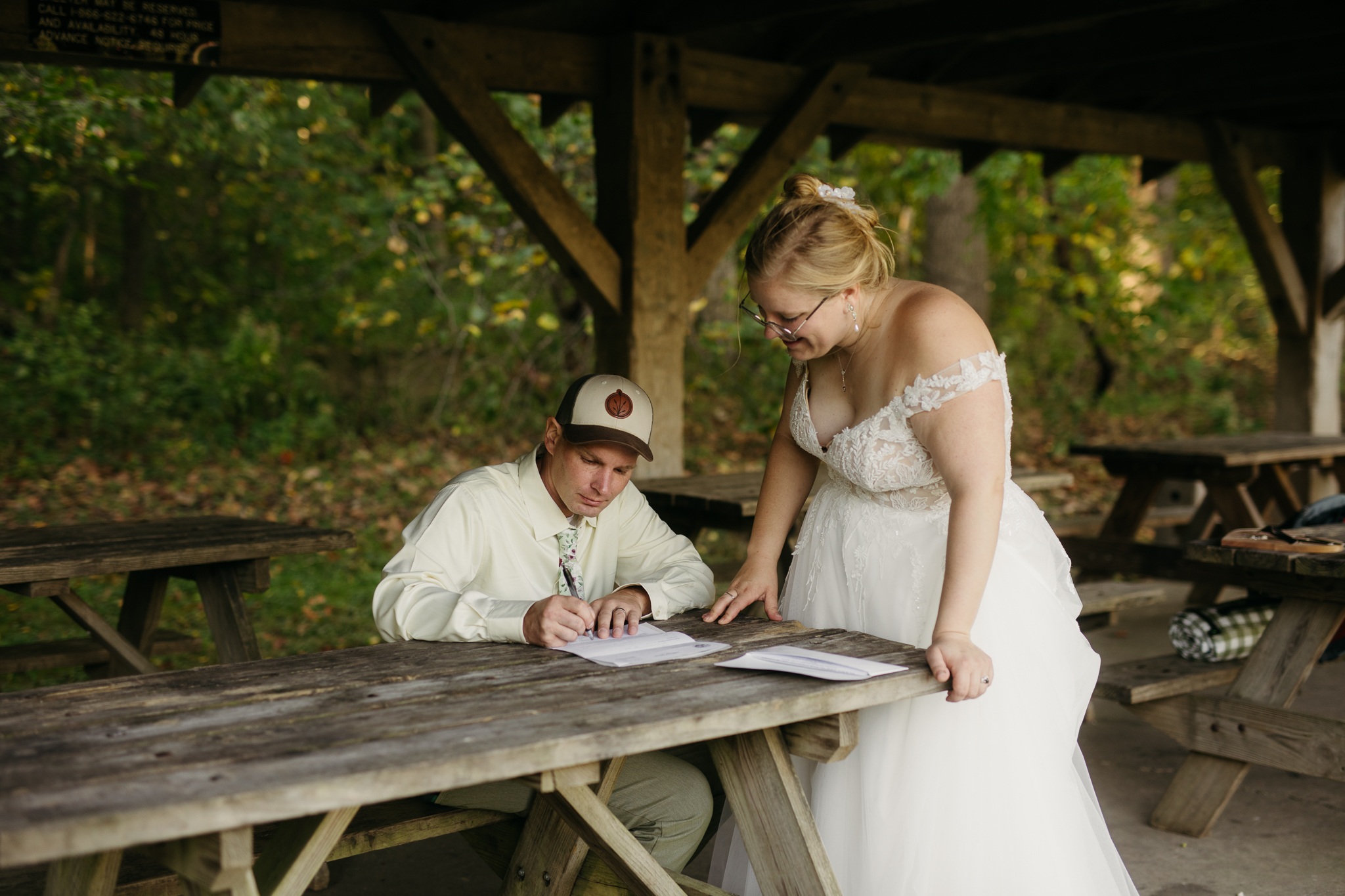 A Stunning Sunrise Waterfall Elopement at Cataract Falls, Indiana