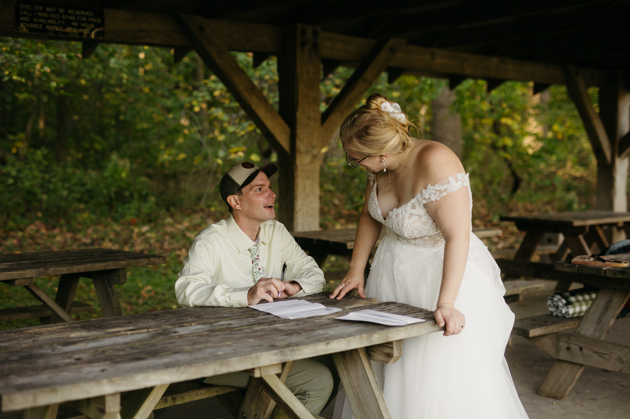 A Stunning Sunrise Waterfall Elopement at Cataract Falls, Indiana