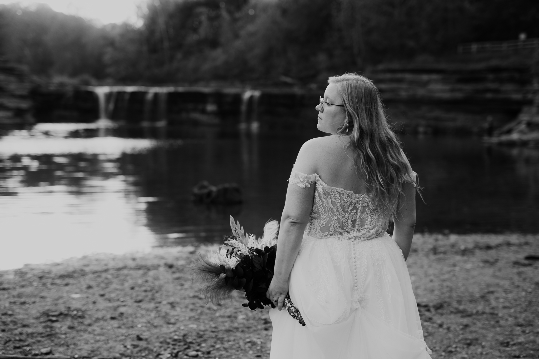 The Prettiest Indiana Cataract Falls Elopement at Sunrise 