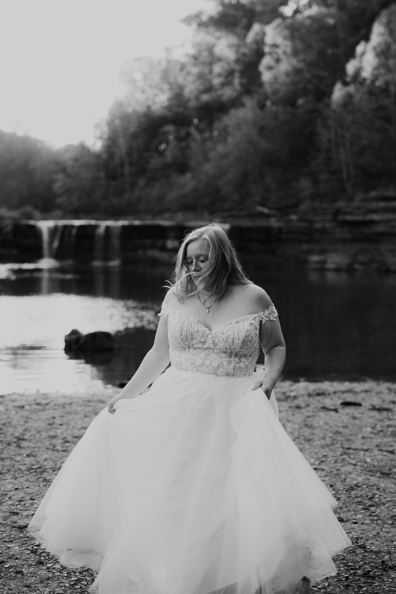 The Prettiest Indiana Cataract Falls Elopement at Sunrise 