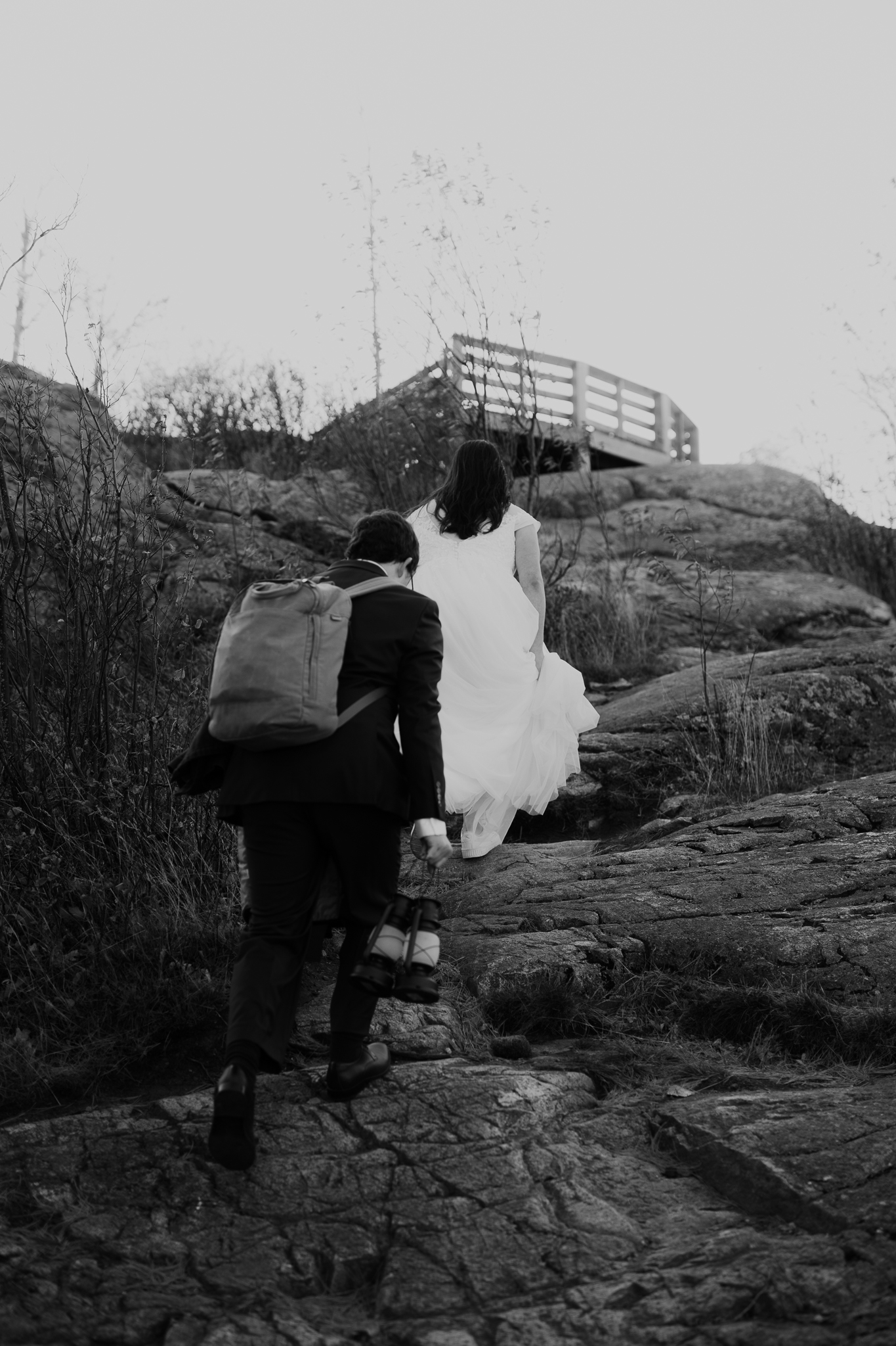 Fall Sunrise Elopement at Sugarloaf Mountain, Marquette, MI || Upper Peninsula Elopements