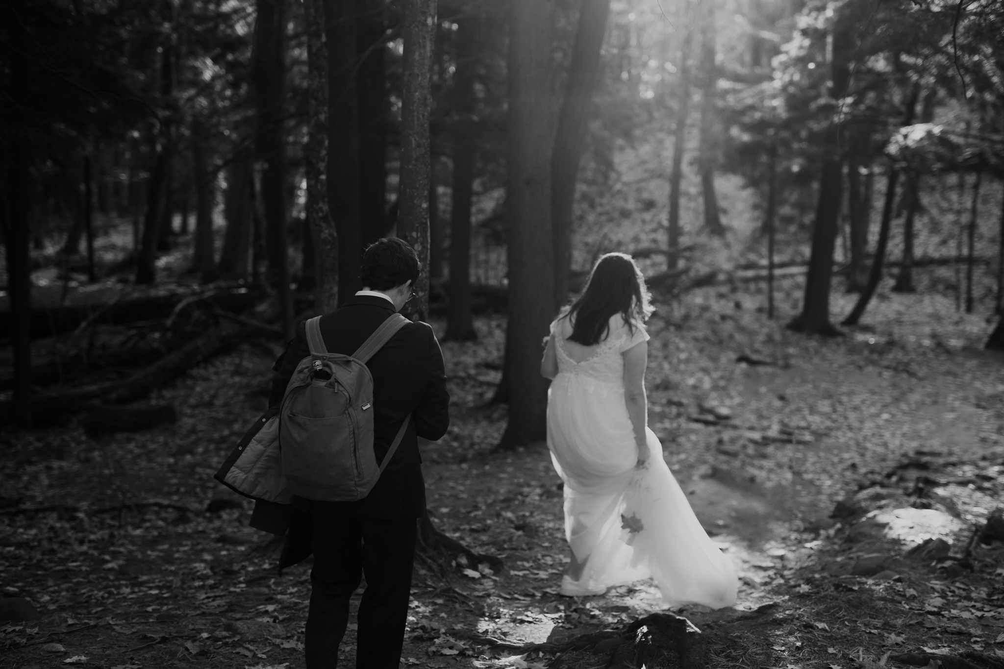 Fall Sunrise Elopement at Sugarloaf Mountain, Marquette, MI || Upper Peninsula Elopements