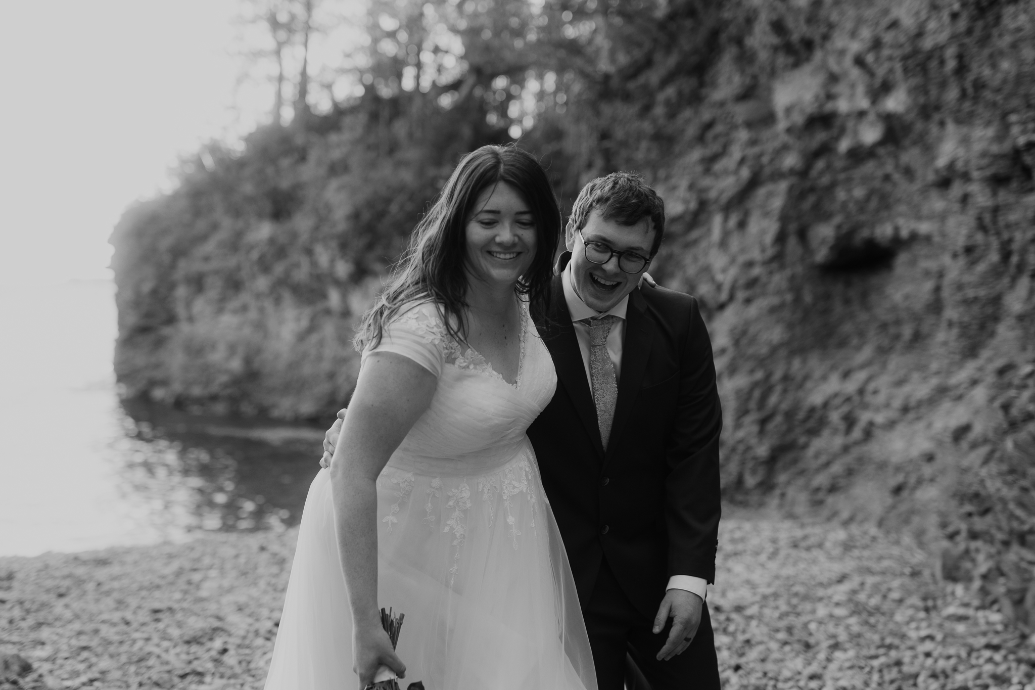 Sunrise Elopement at Presque Isle Park || Upper Peninsula, Michigan Elopements